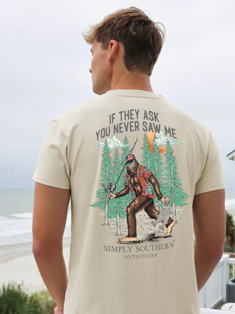If They Ask, You Never Saw Me ~ Simply Southern Bigfoot Tee