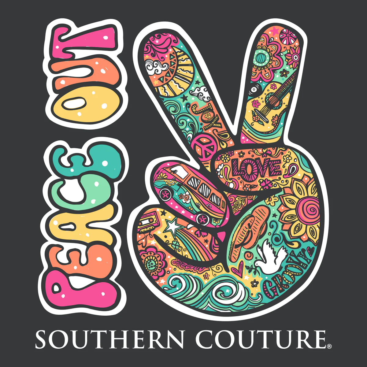 Peace Out ~ Southern Couture Tee