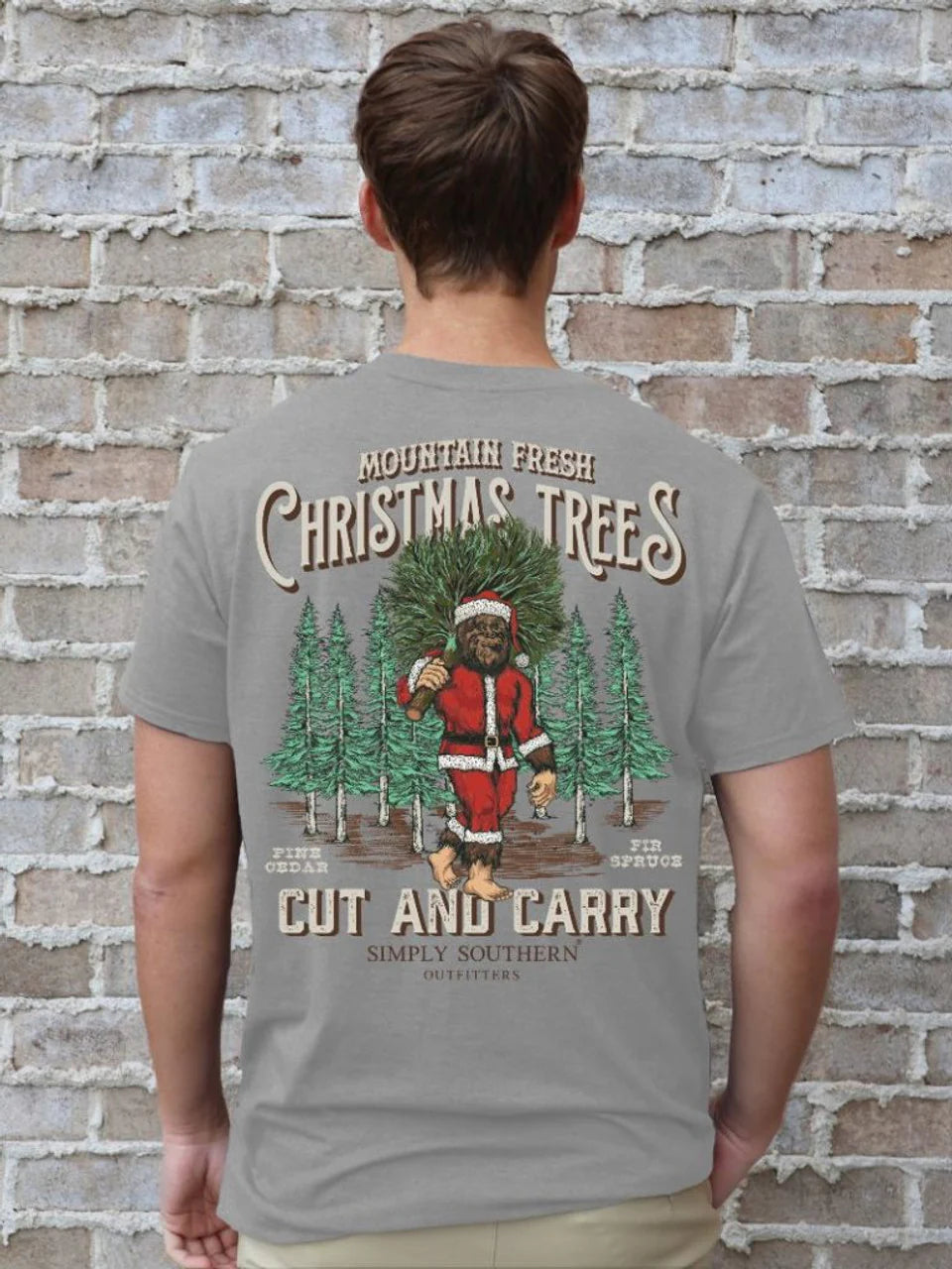 Mountain Fresh Christmas Trees ~ Simply Southern Sasquatch Tee