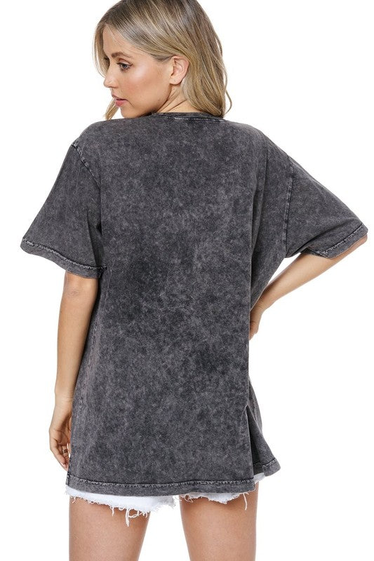 Game Day Acid Wash Tee