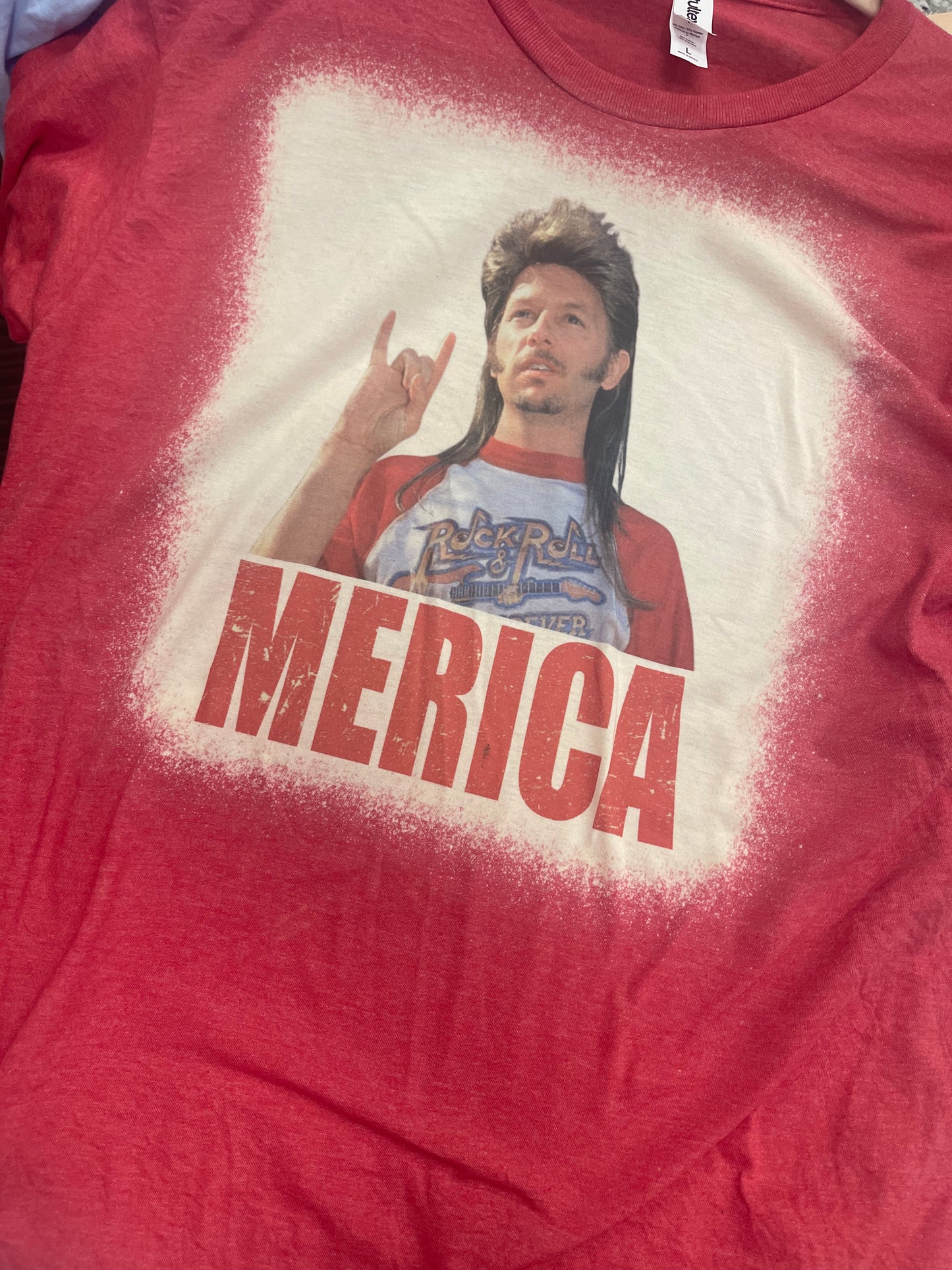 ‘Merica Joe Dirt ~ Bleached Graphic Tee