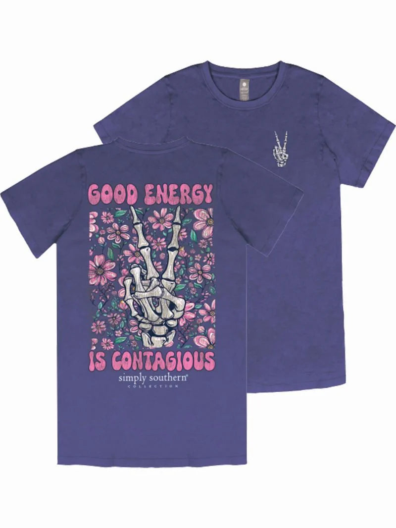 Good Energy Is Contagious ~ Simply Southern Tee