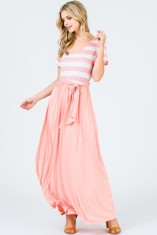 How Ironic ~ Stripe Maxi Dress