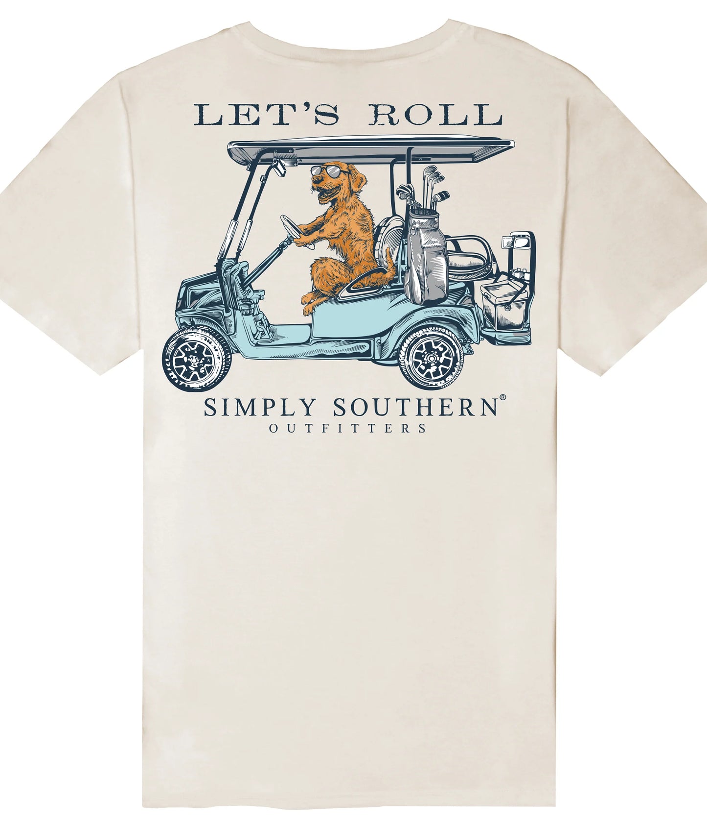 Let’s Roll ~ Simply Southern Golf Cart Tee