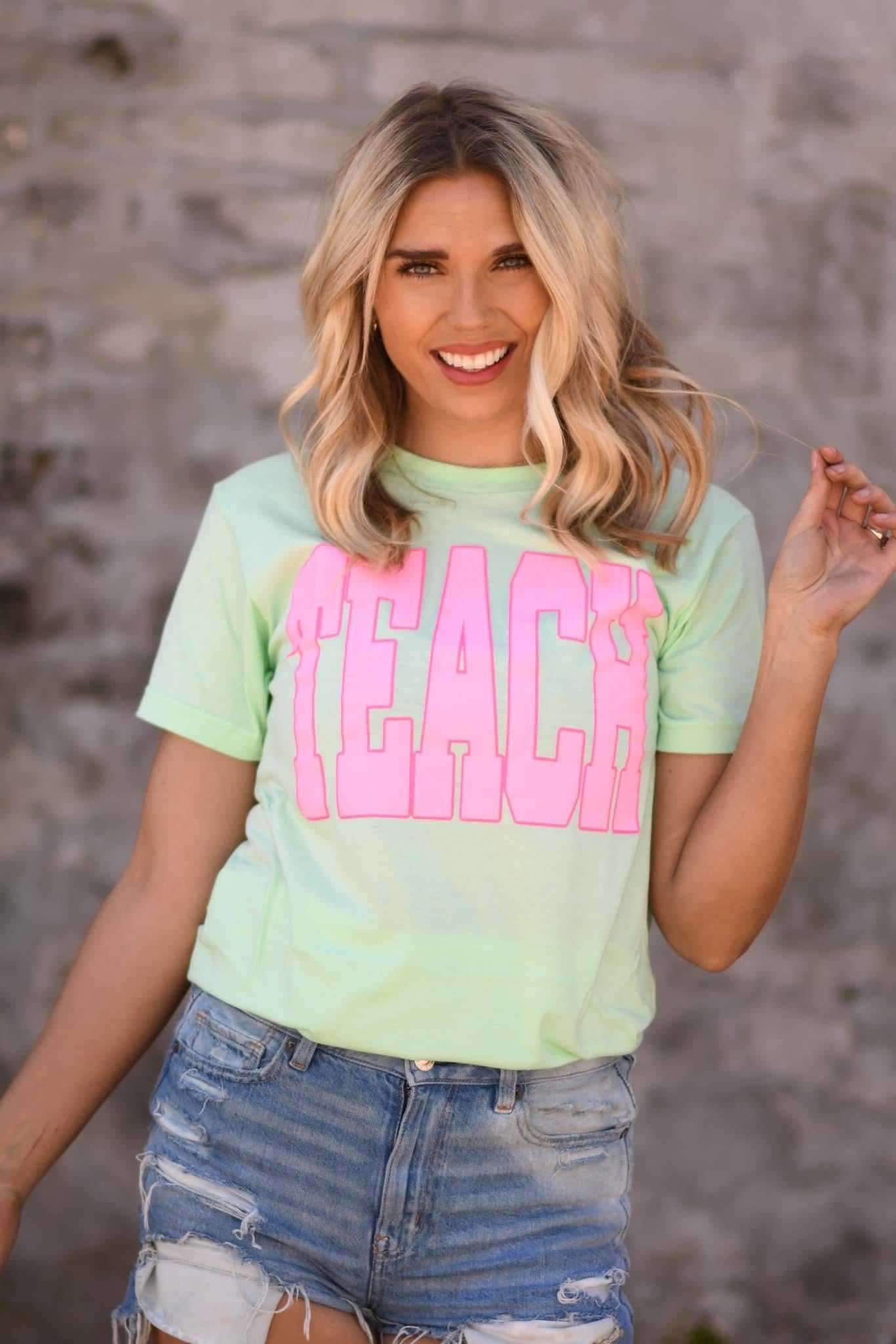 Teach ~ Mint Green Tee