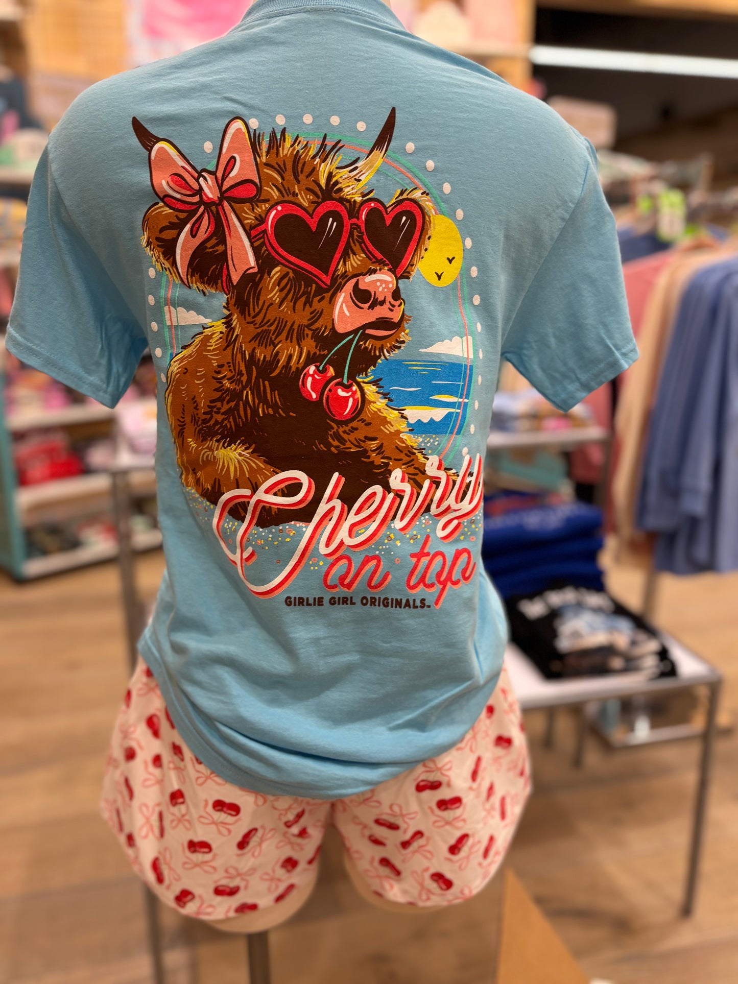 Cherry On Top - Cow Girlie Girl Tee