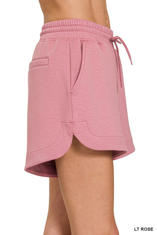 Oh Hey Vacay! ~ Soft Knit Scuba Short