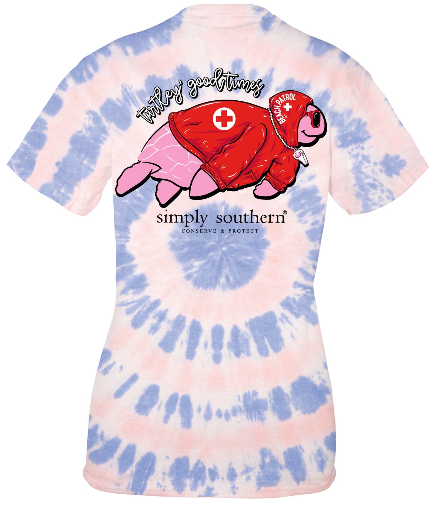 Turtley’ Good Times Lifeguard ~ Simply Southern Tee