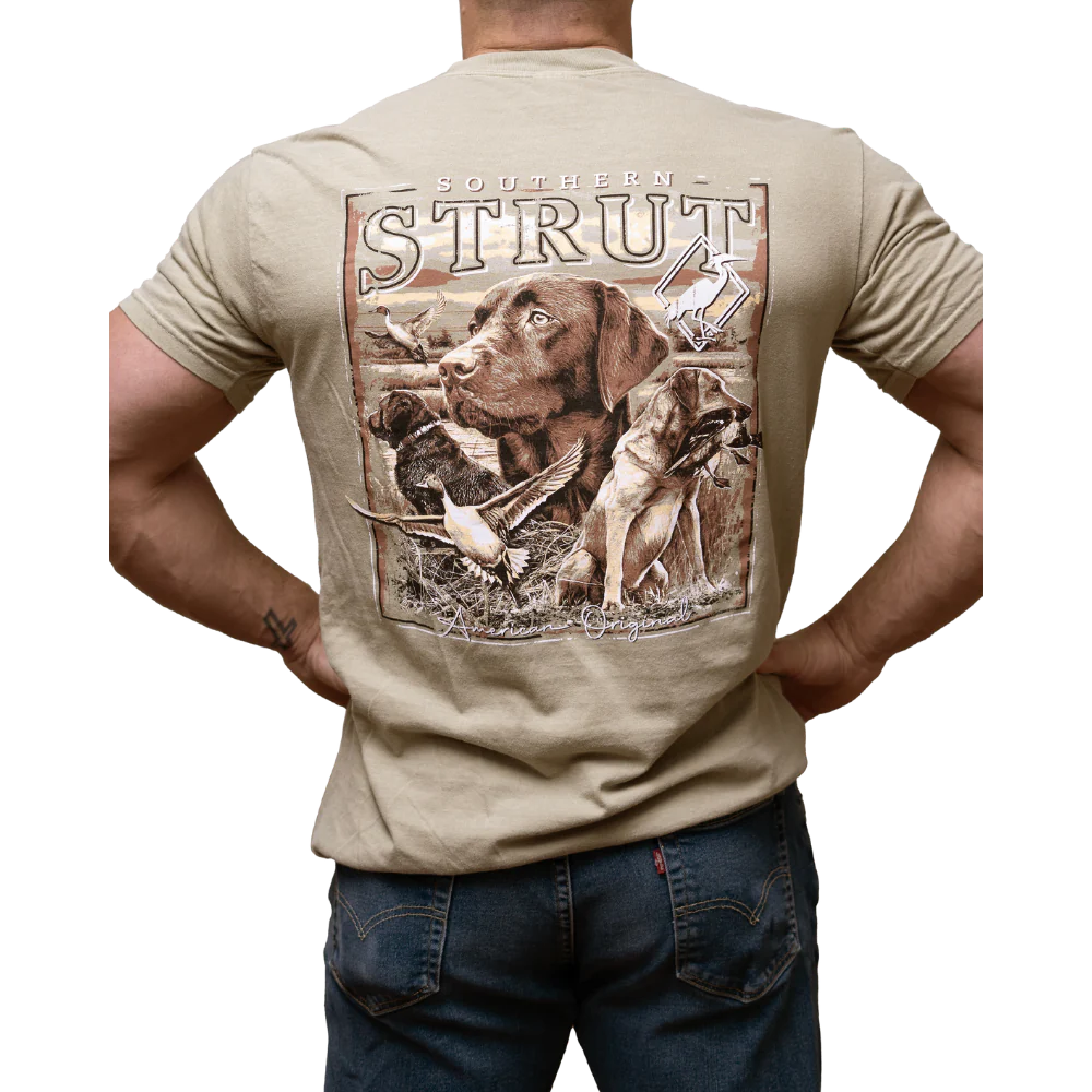 Lab Life - Olive/Khaki Southern Strut Tee