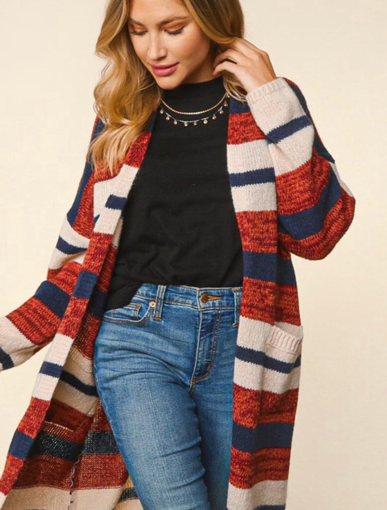 Meet Me at The Pumpkin Patch ~ Color Block Cardigan