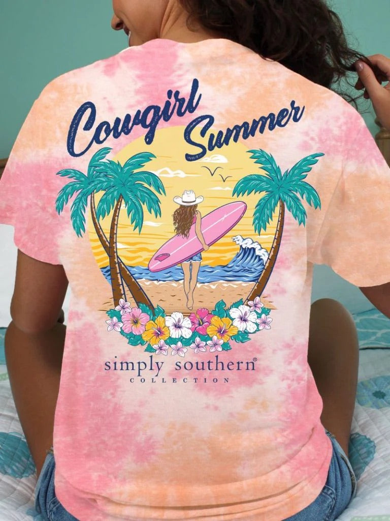 Coastal Cowgirl Summer ~ Tie Dye Simply Southern Tee
