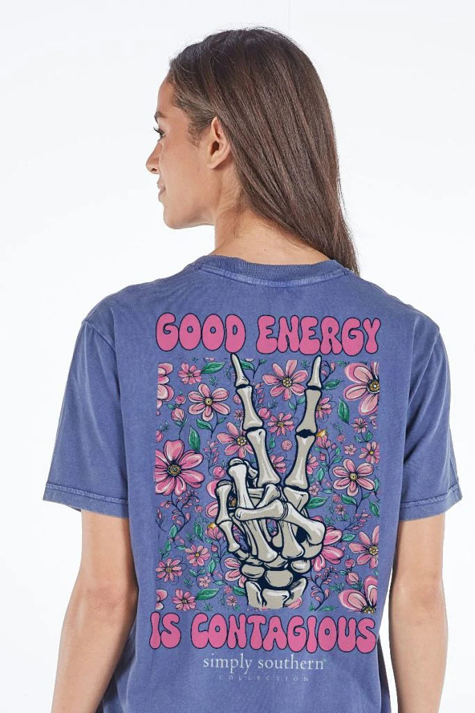 Good Energy Is Contagious ~ Simply Southern Tee