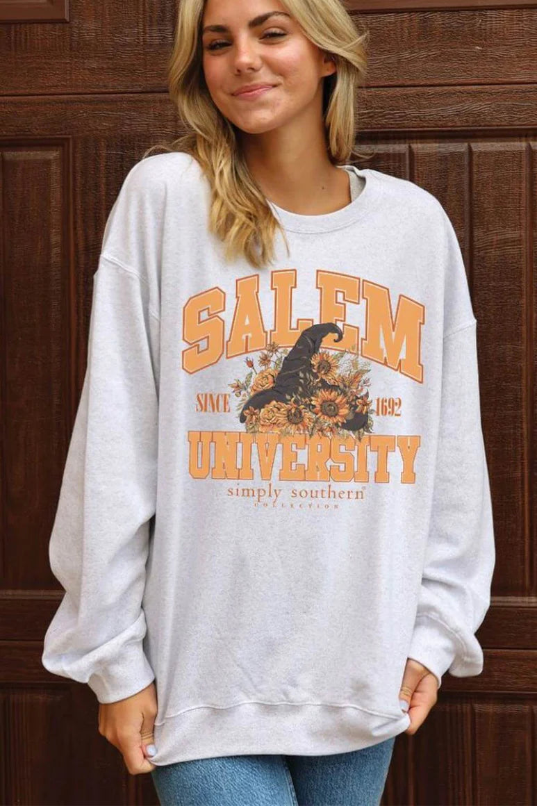 Salem University ~ Oversized Simply Southern Sweatshirt