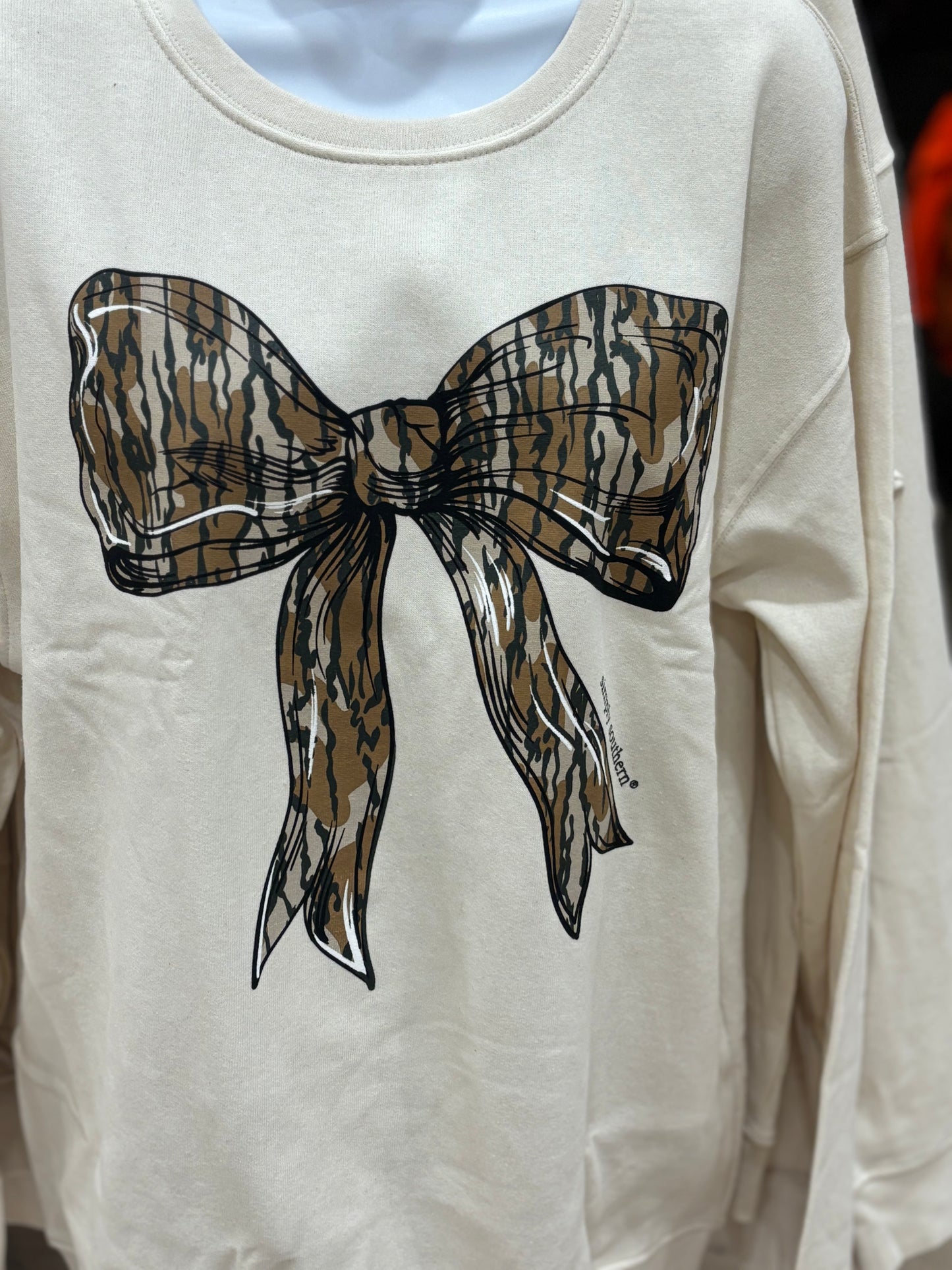 Camo Bow Sweatshirt Simply Southern