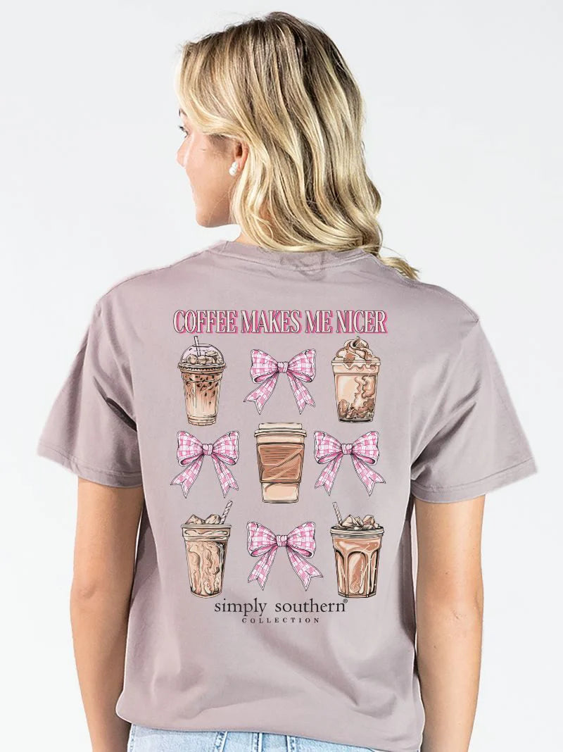 Coffee Makes Me Nicer ~ Simply Southern Tee