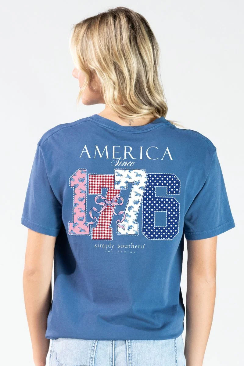 America Since 1776 ~ Mineral Wash Simply Southern Tee