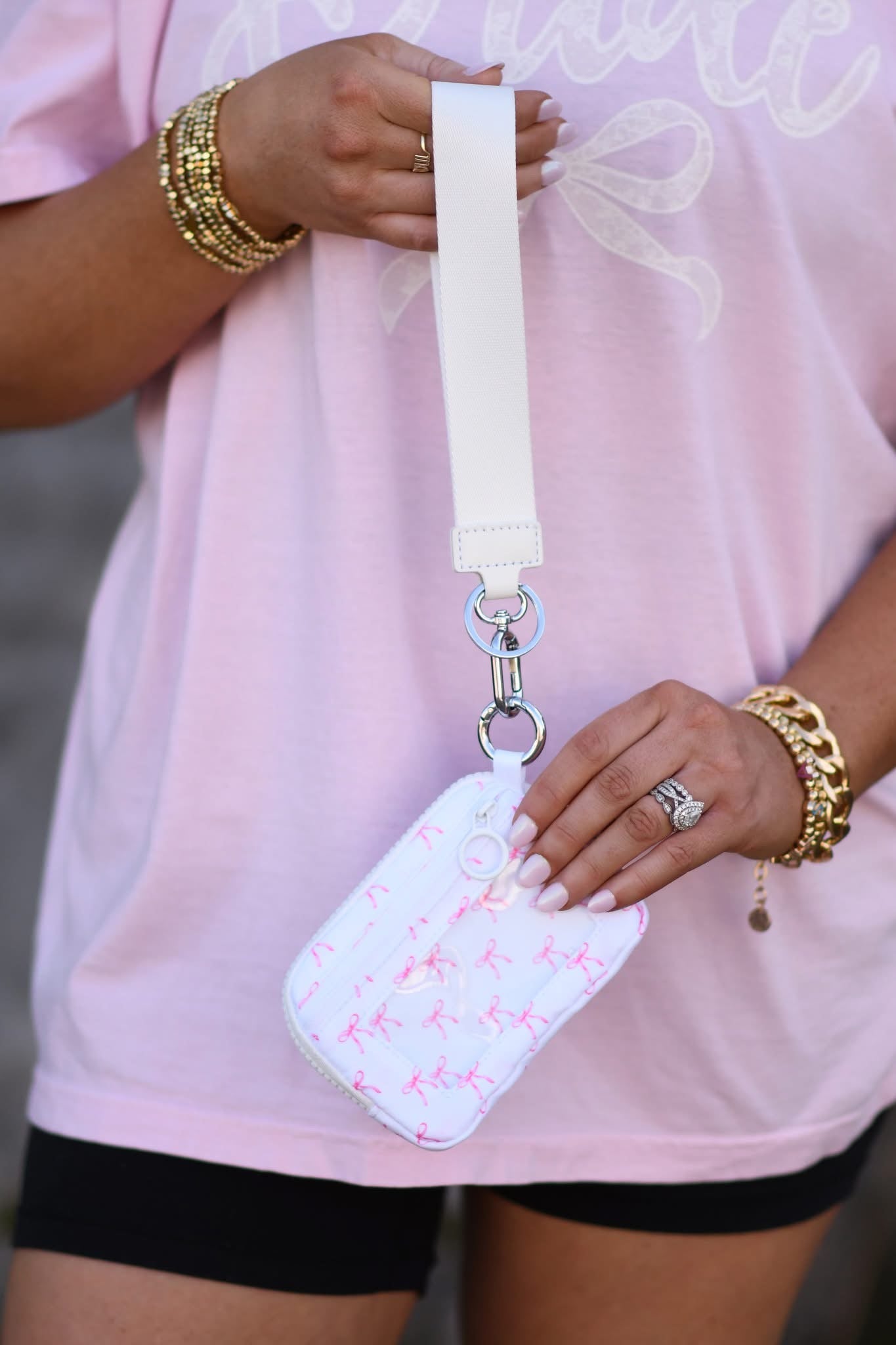 Coquette Bow Wristlet