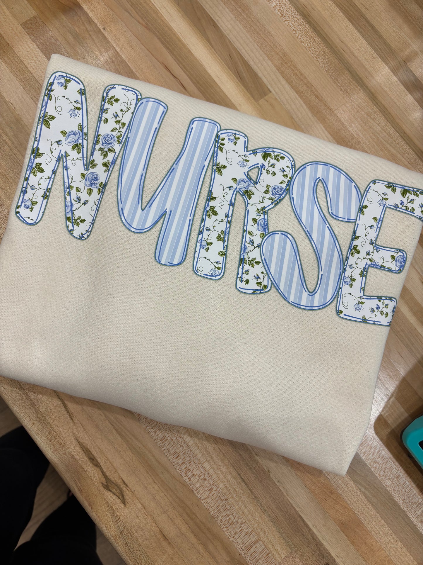 Nurse - Floral Crewneck Sweatshirt