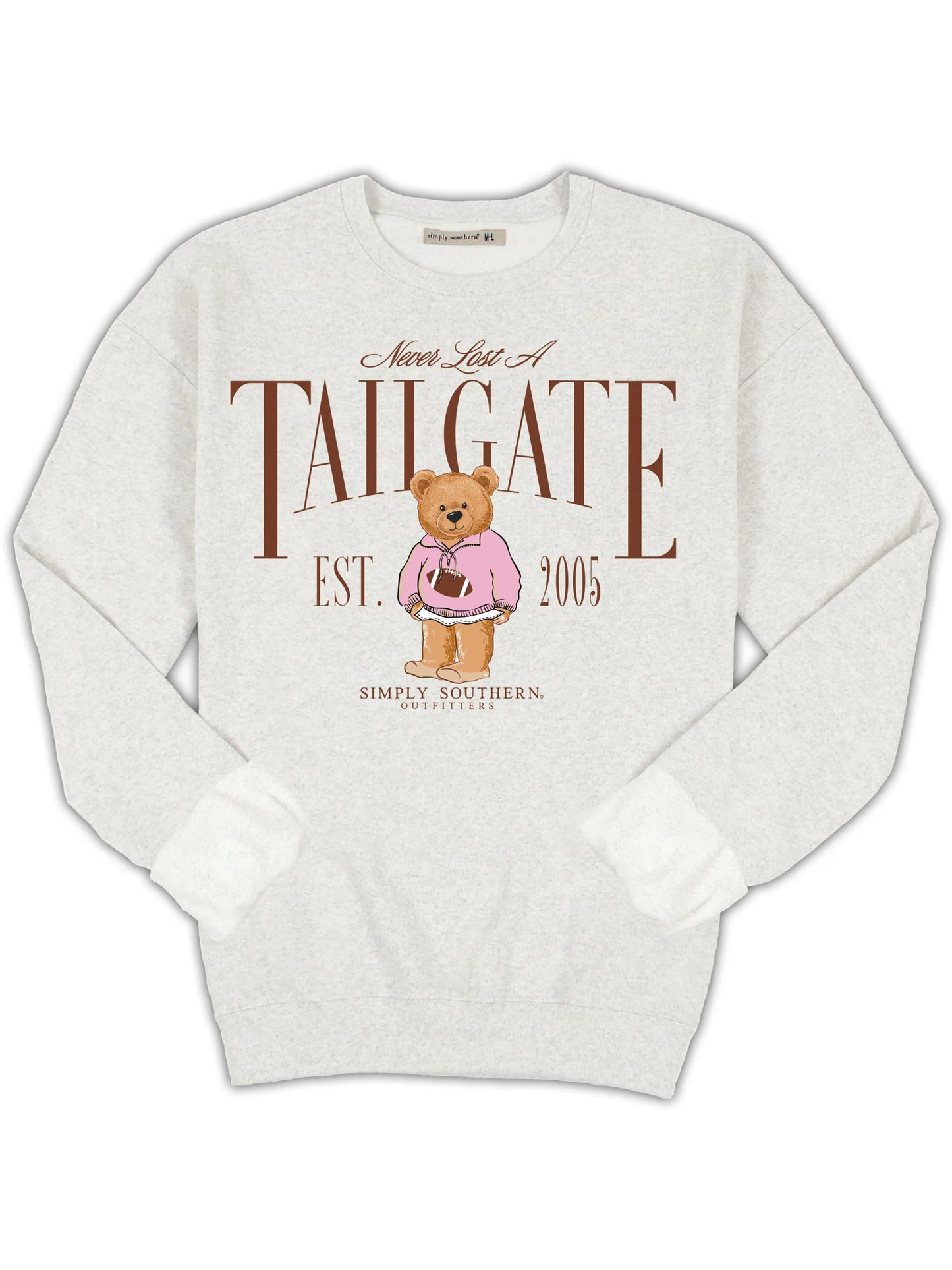 Never Lost A Tailgate ~ Simply Southern Crewneck Sweatshirt