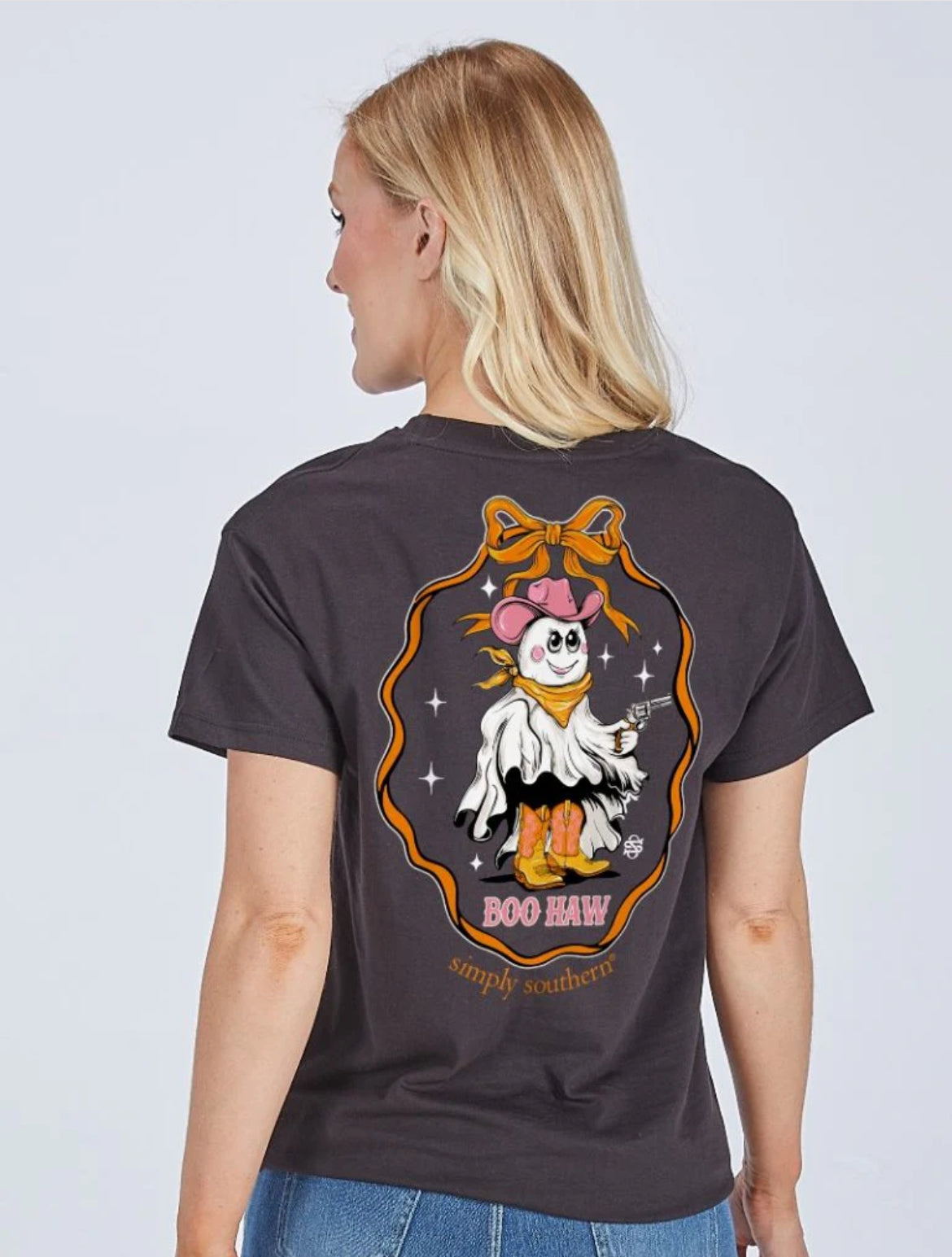 Boohaw Western Ghost ~ Simply Southern Tee