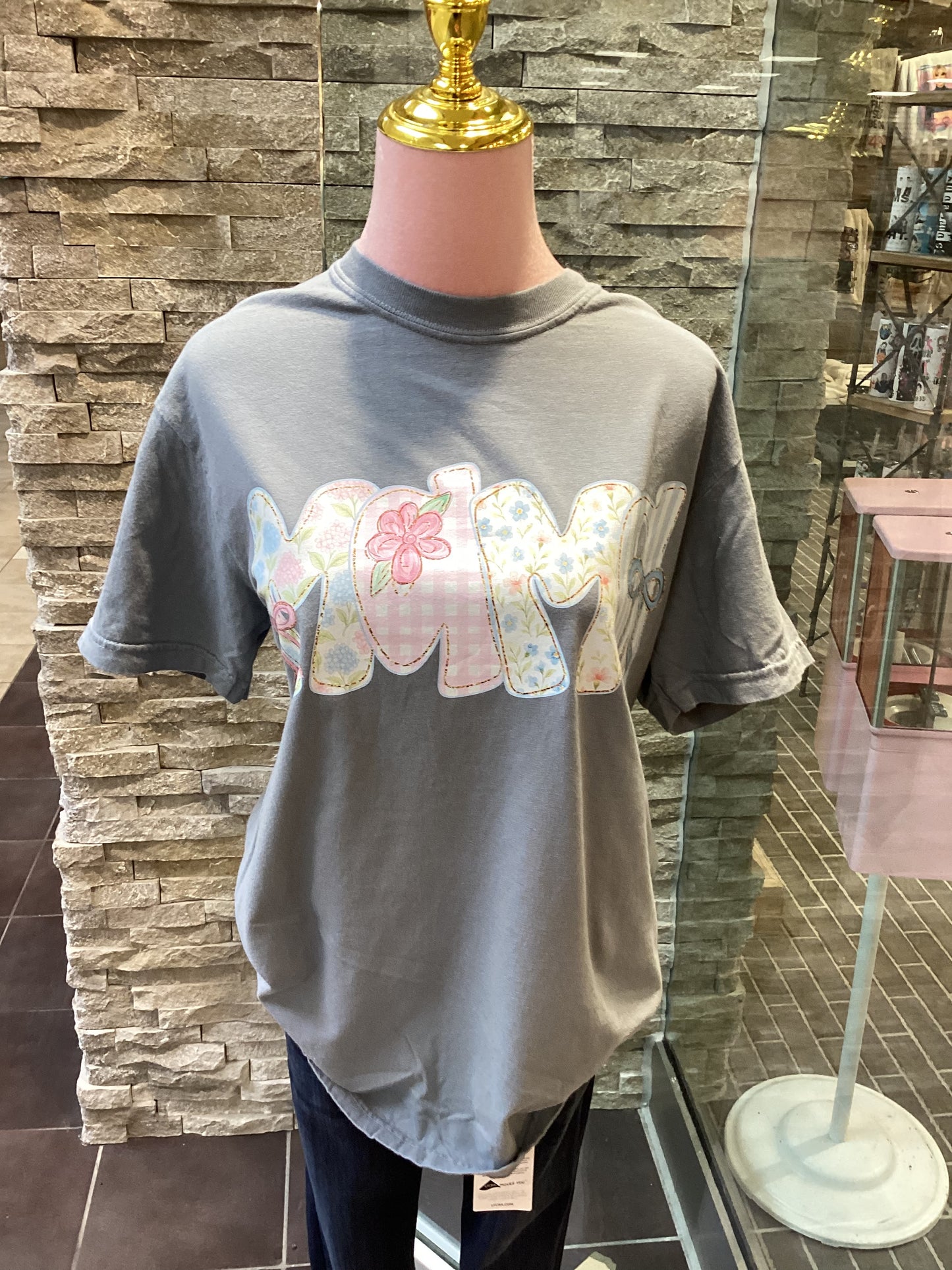Preppy Floral Mama Graphic Tee