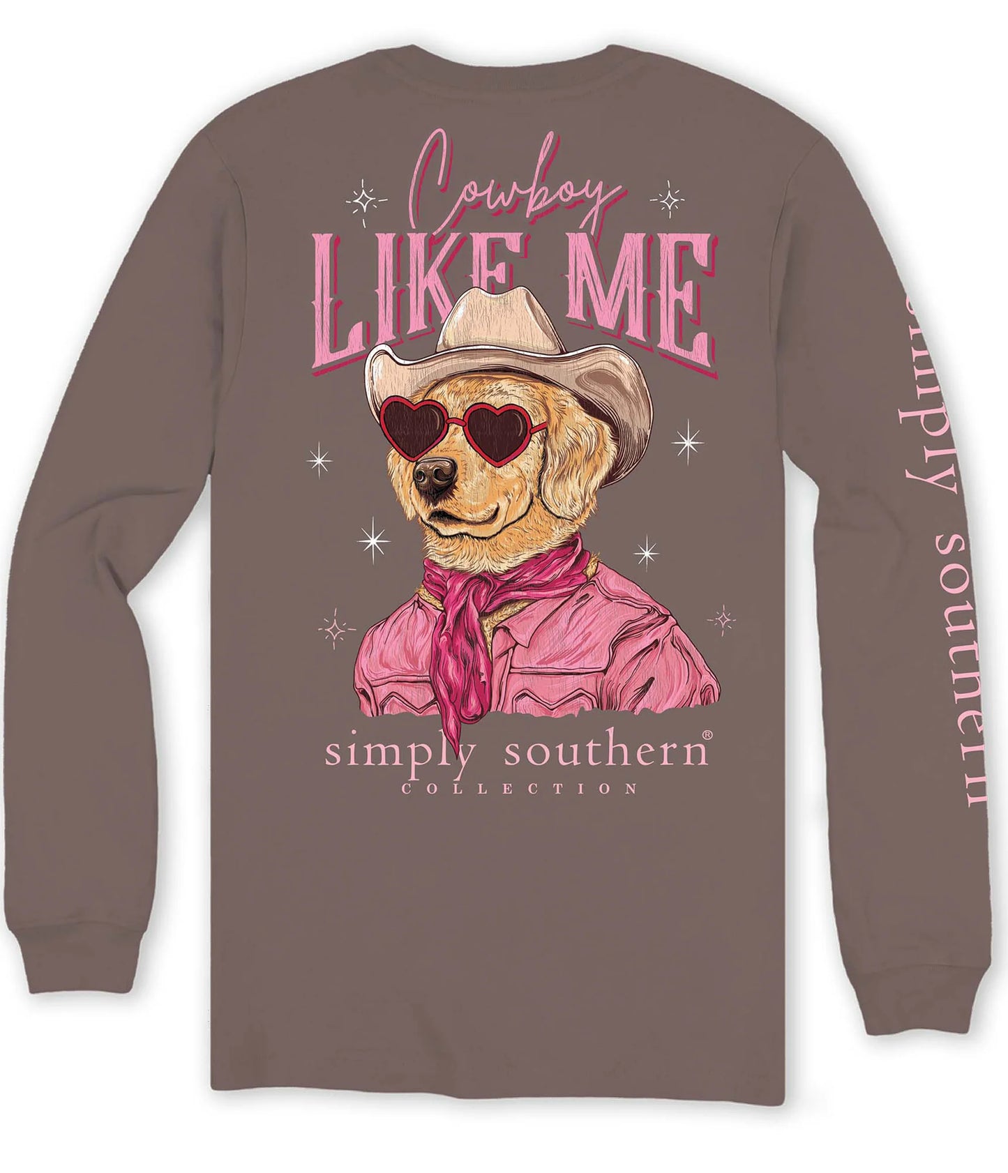 Cowboy Like Me ~ Simply Southern Long Sleeve Tee