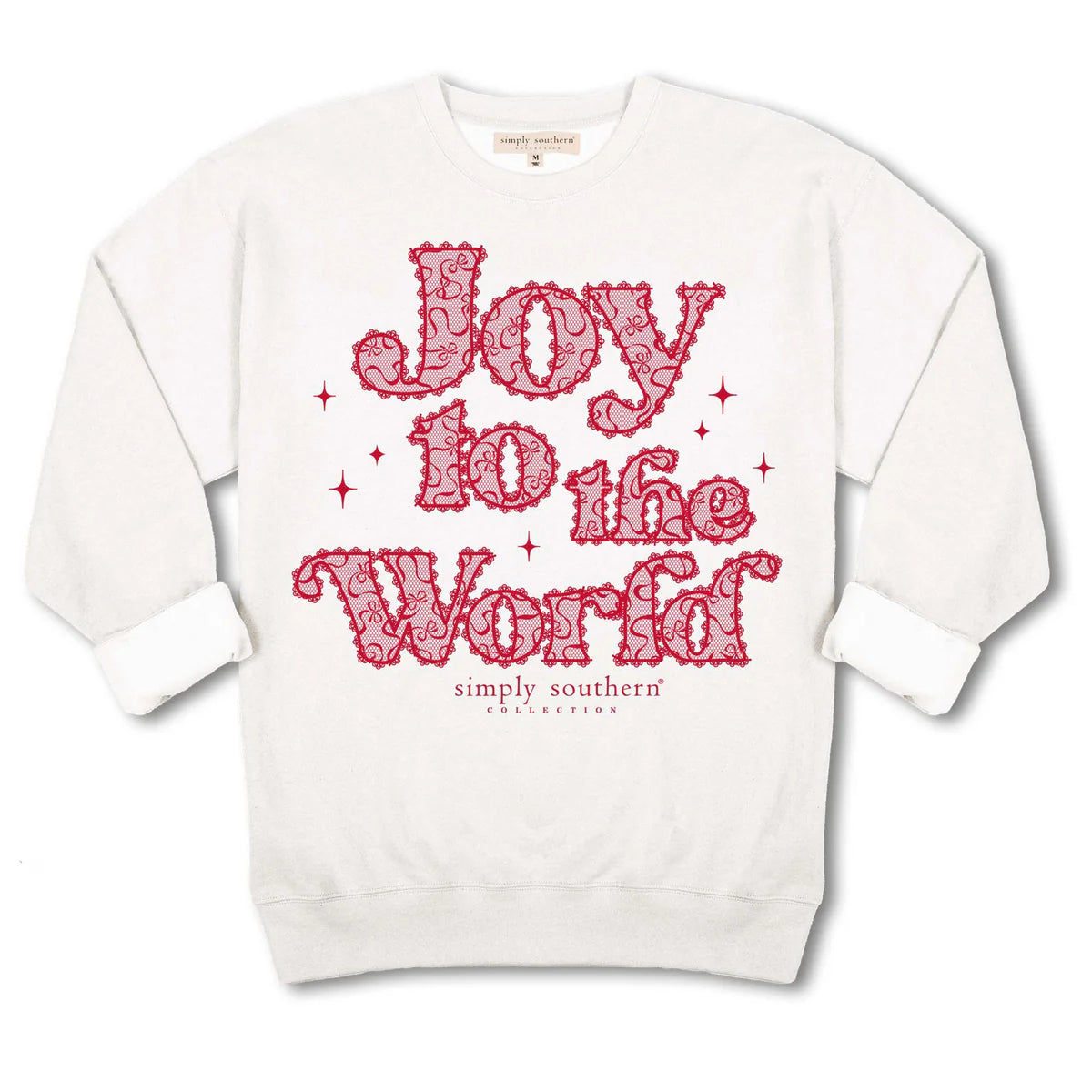 Joy To The World ~ Lace Design Simply Southern Sweatshirt