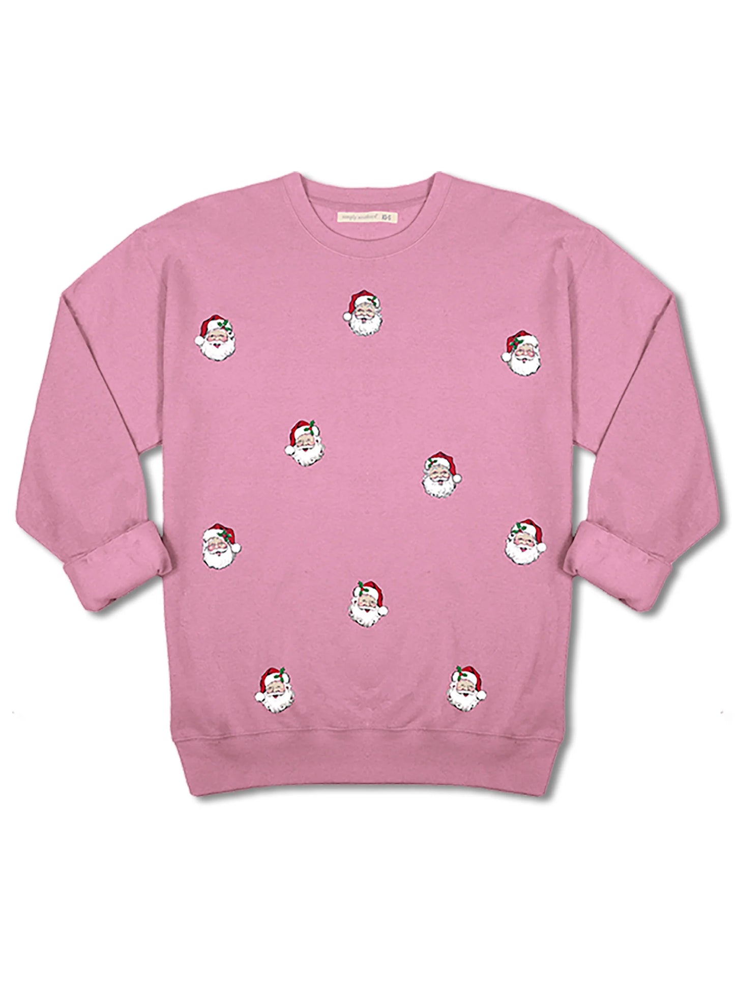 Bubblegum Pink Santa Crewneck ~ Simply Southern Brand
