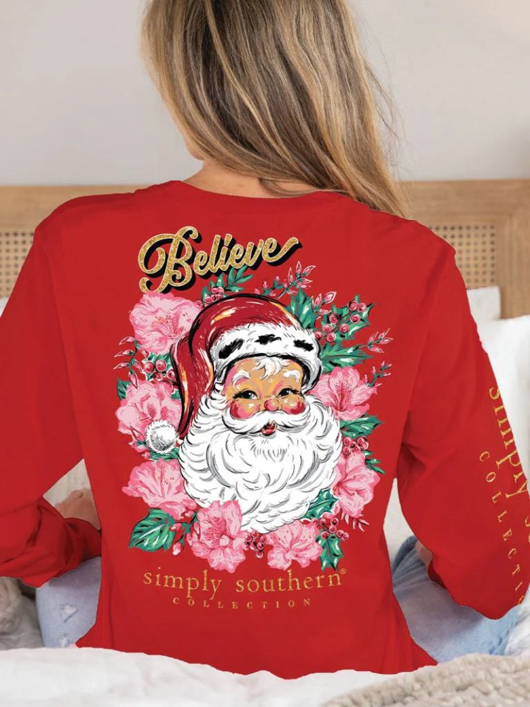 Believe ~ Santa Simply Southern Long Sleeve Tee
