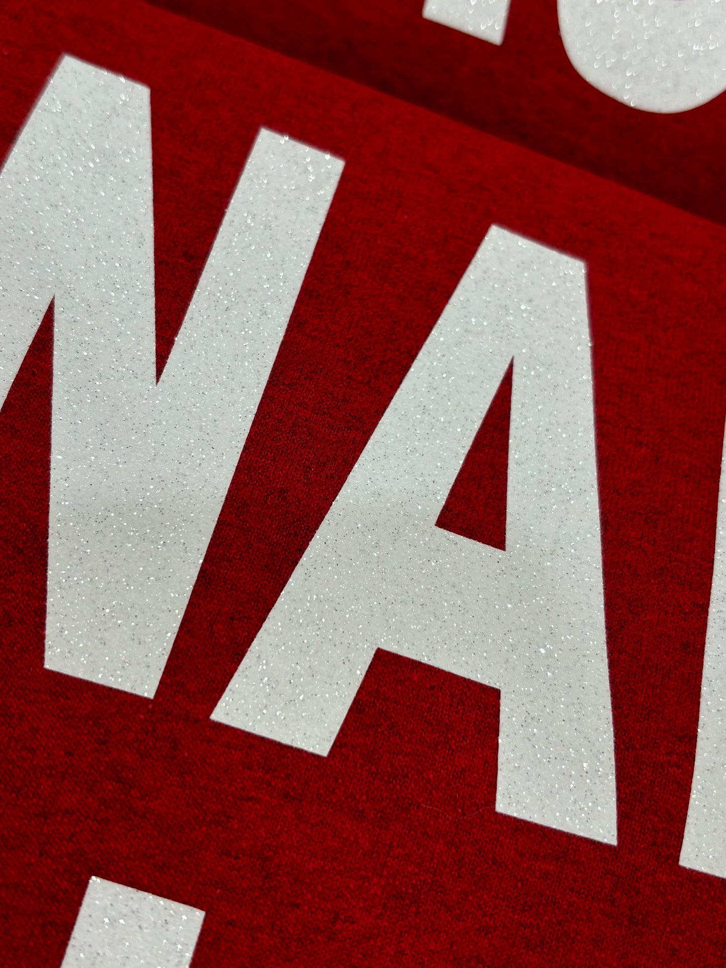 Mama Claus or Nana Claus ~ Glitter Crewneck Sweatshirt