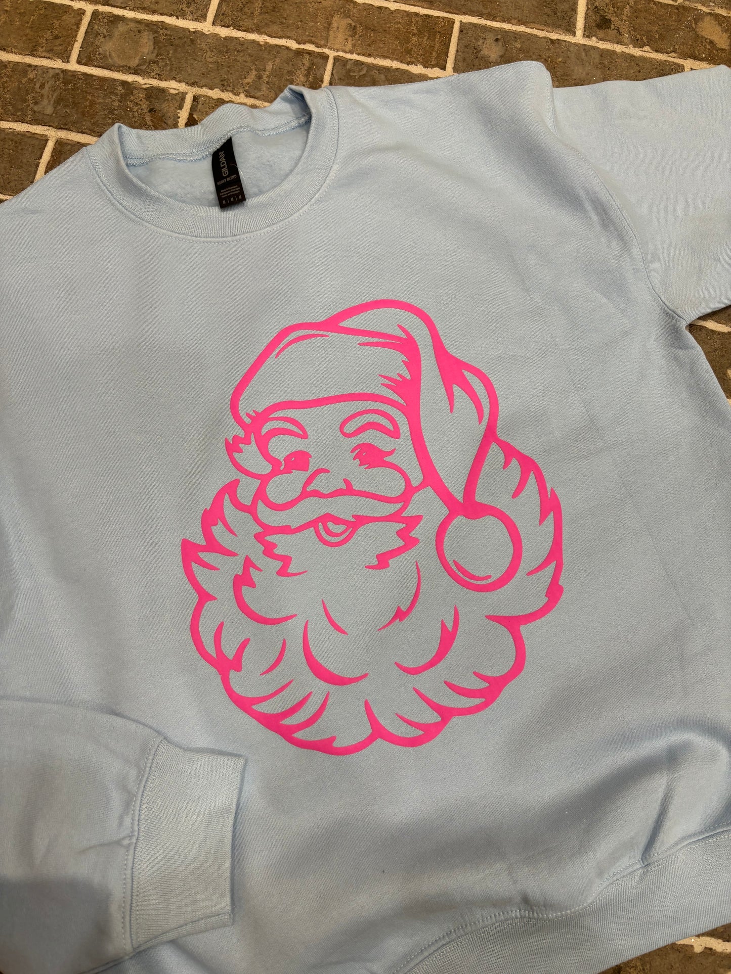 Classic Pink Santa Crewneck