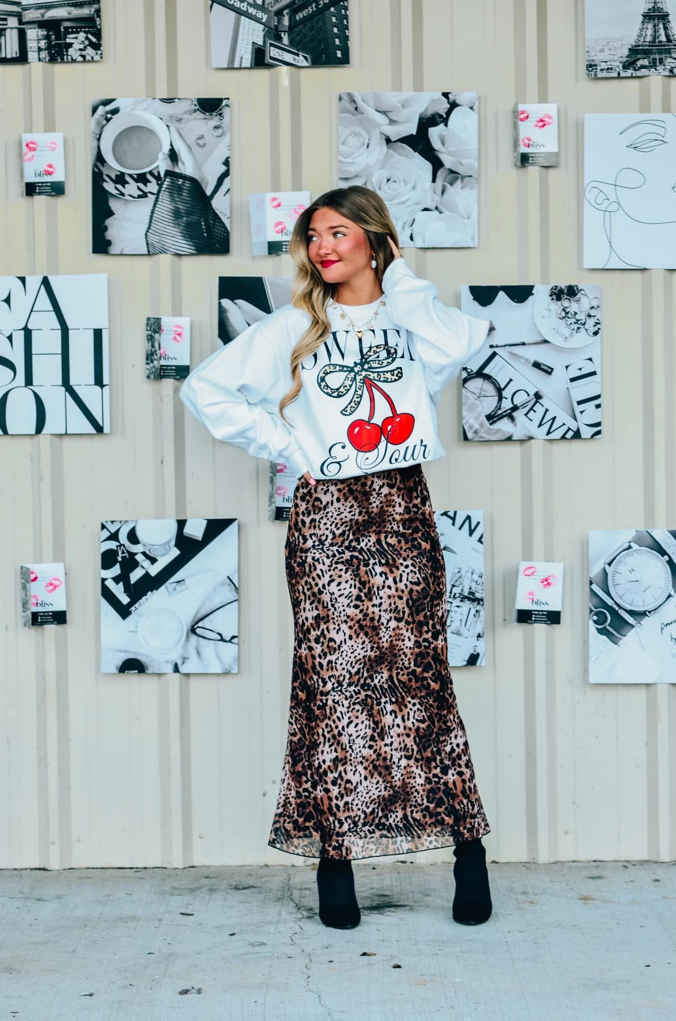Have The Day You Deserve ~ Sour and Sweet Cherry Crewneck