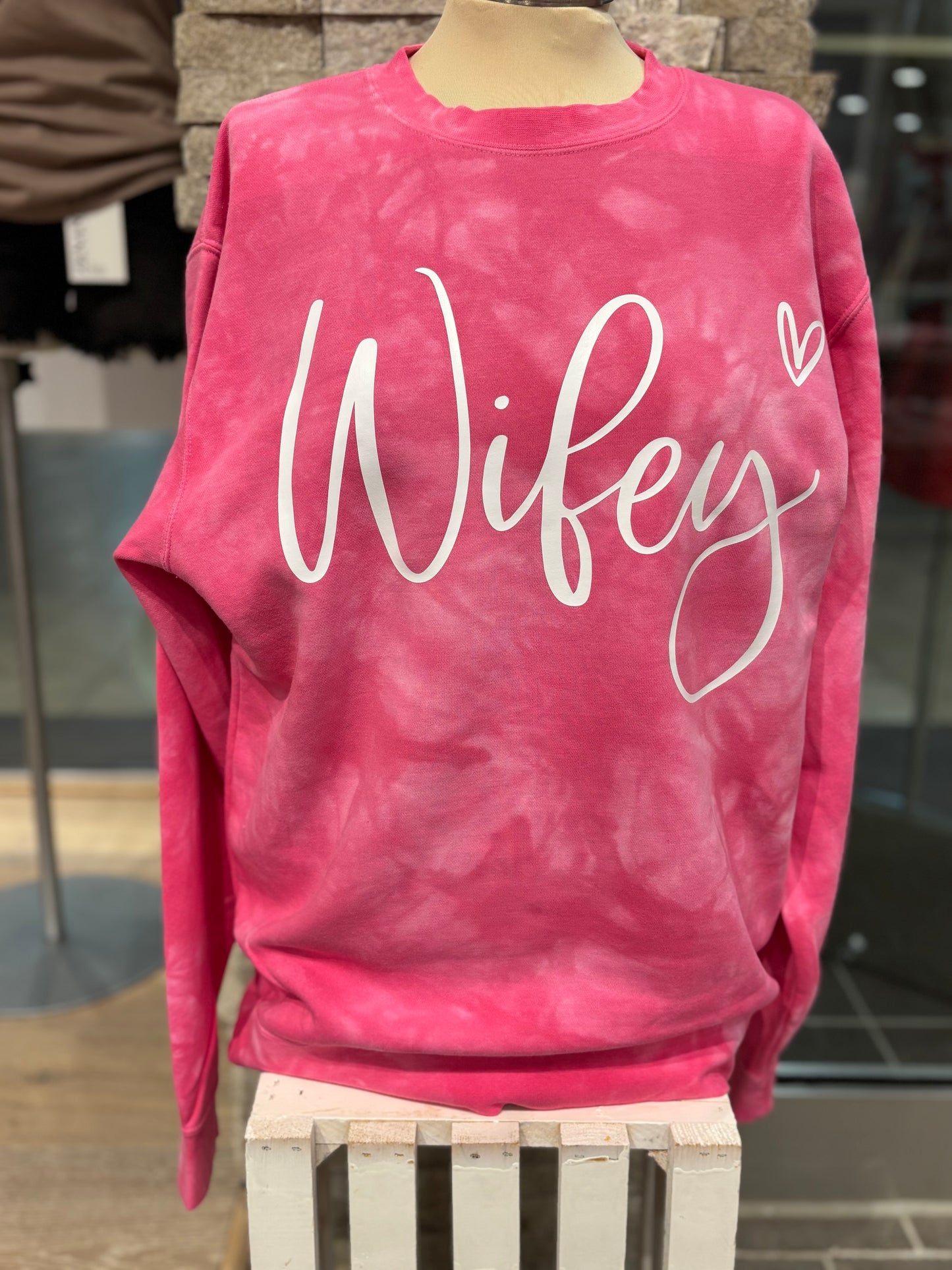 Wifey and Mama ~ Tie Dye Sweatshirt