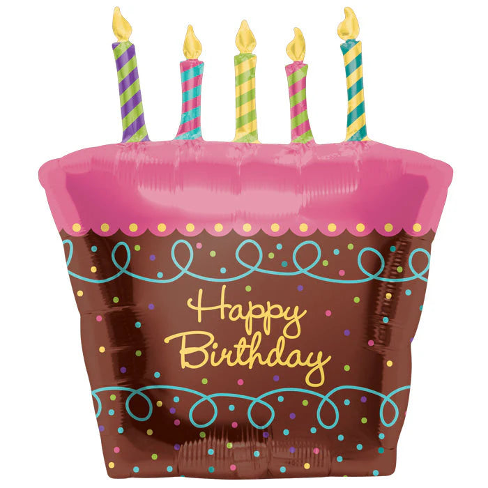 Birthday Cake 31 Inch Mylar Balloon