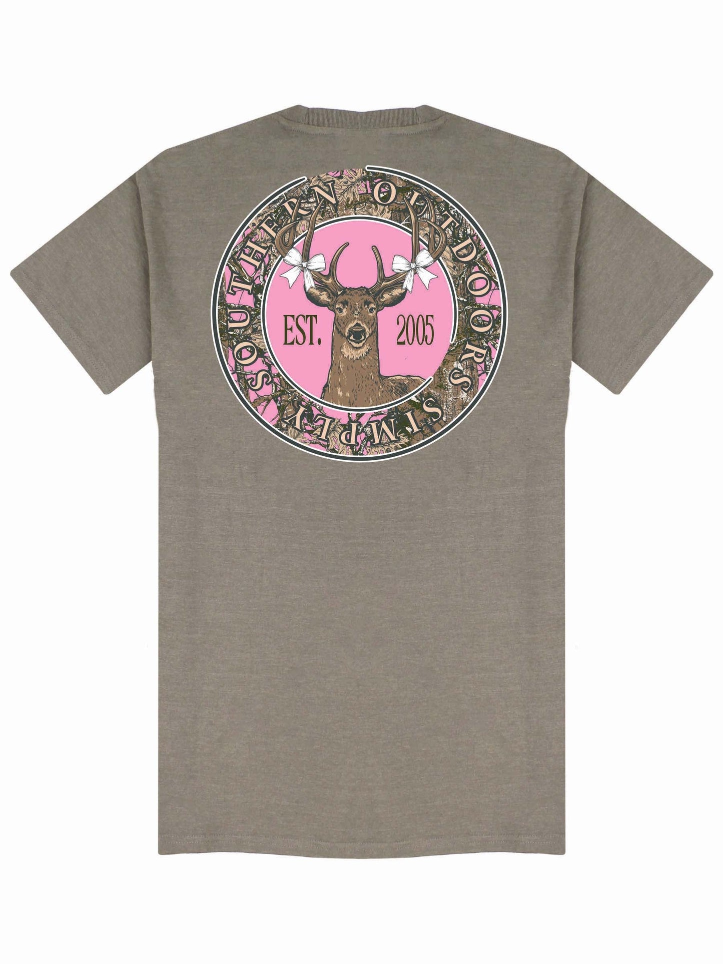 Coquette Camo Deer ~ Simply Southern Graphic Tee