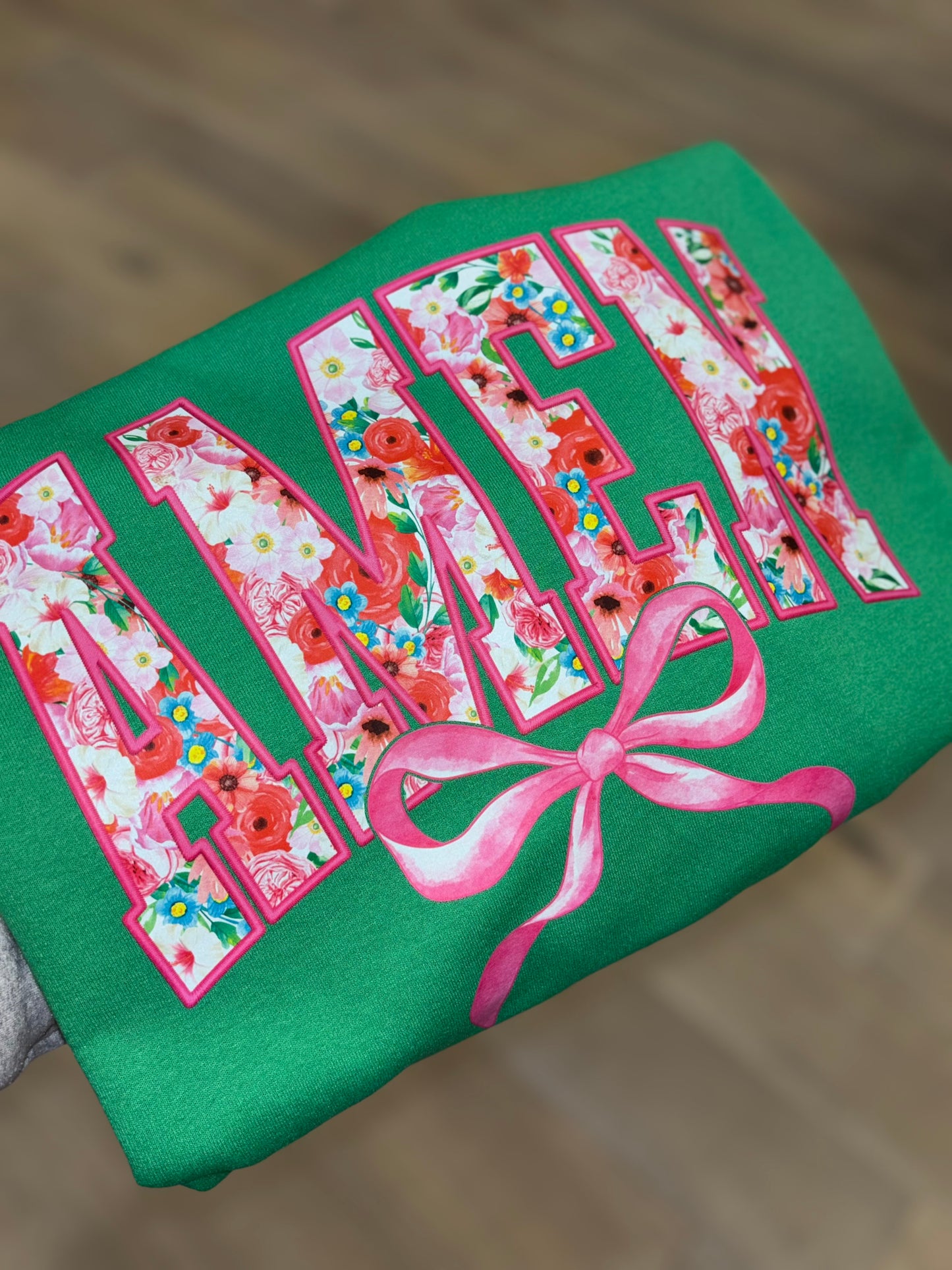 Amen ~ Floral Coquette T-Shirt or Crewneck