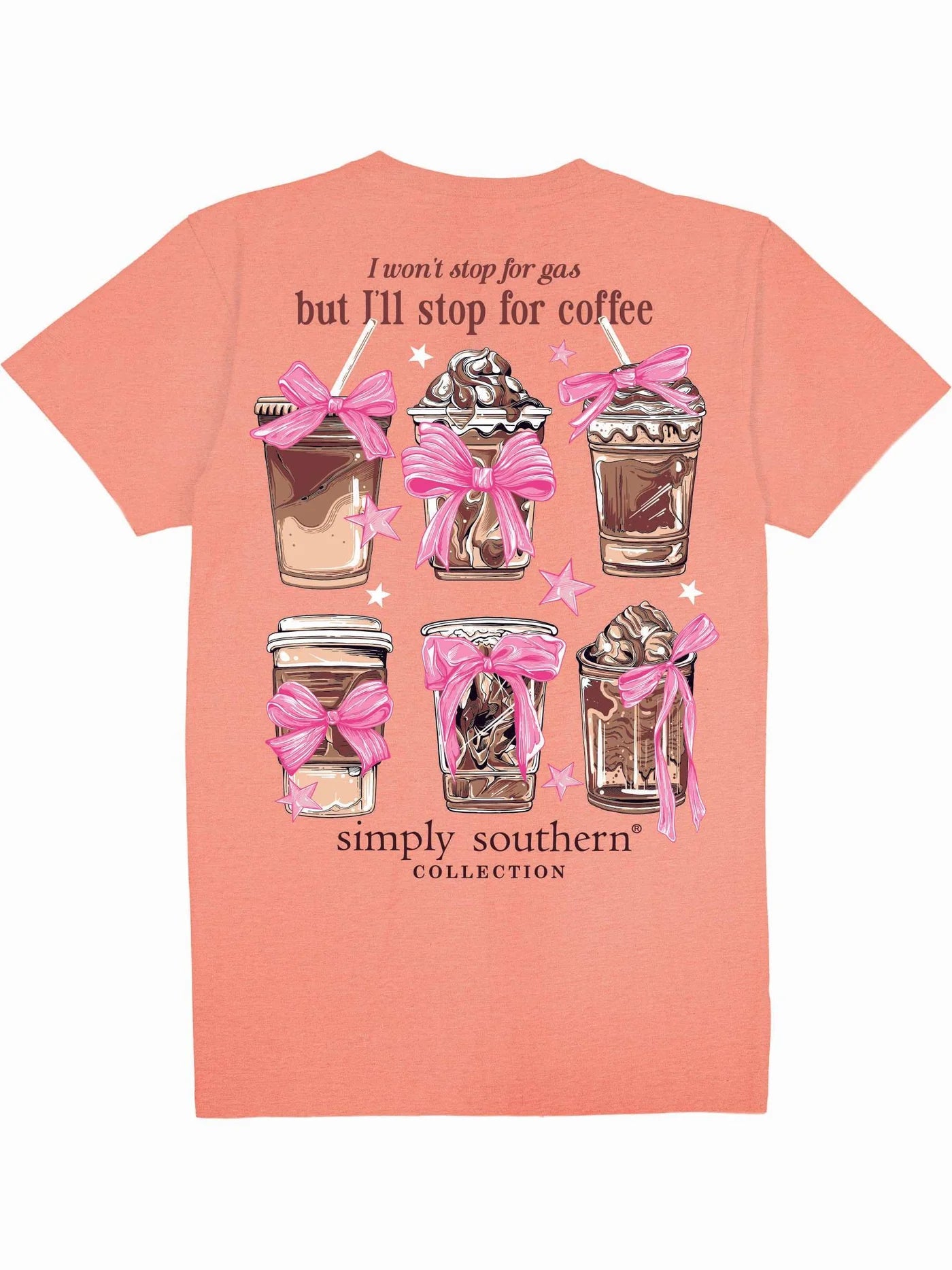 Will Stop For Iced Coffee ~ Simply Southern Tee