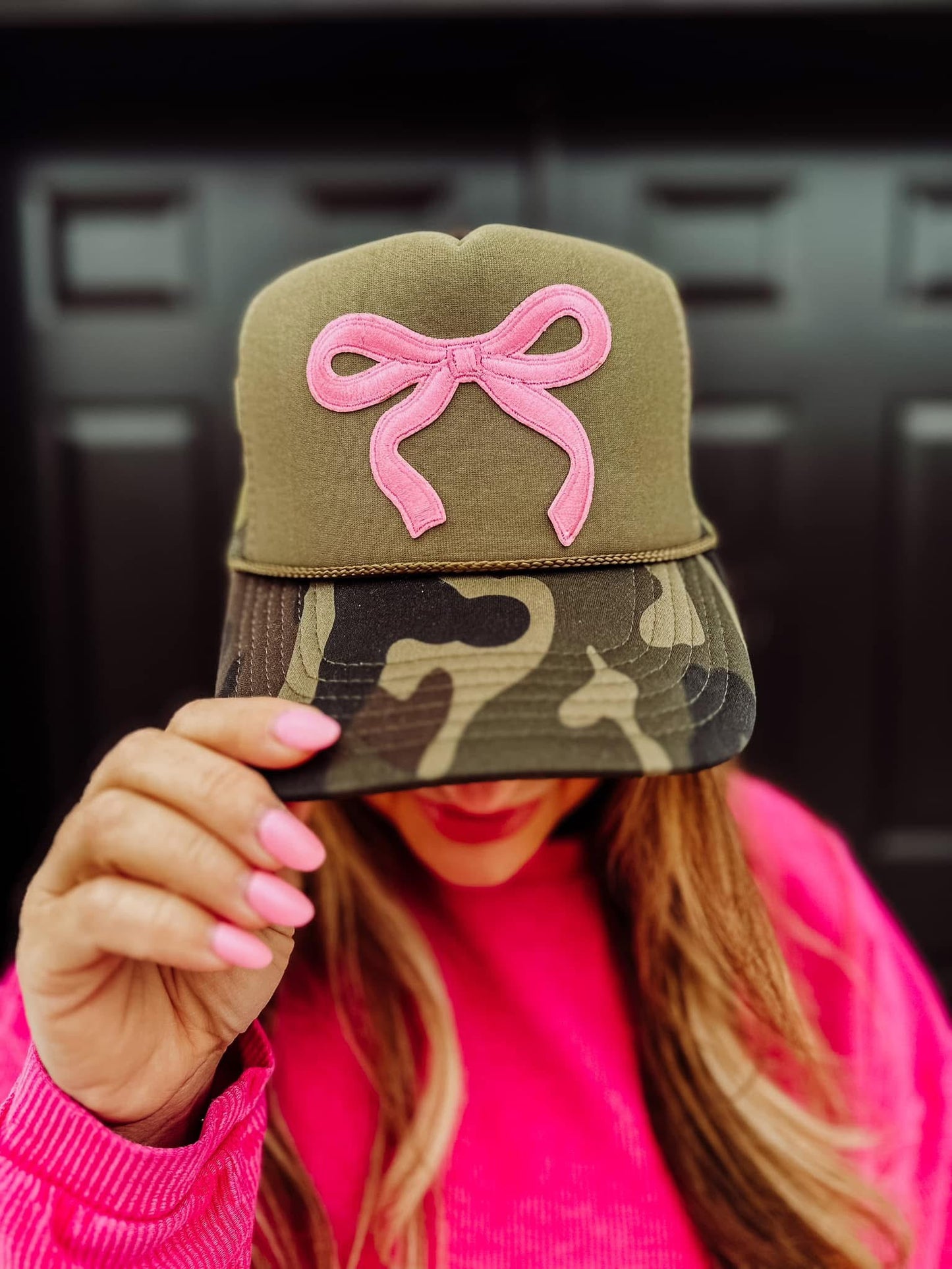 Camo Bow Trucker Hat