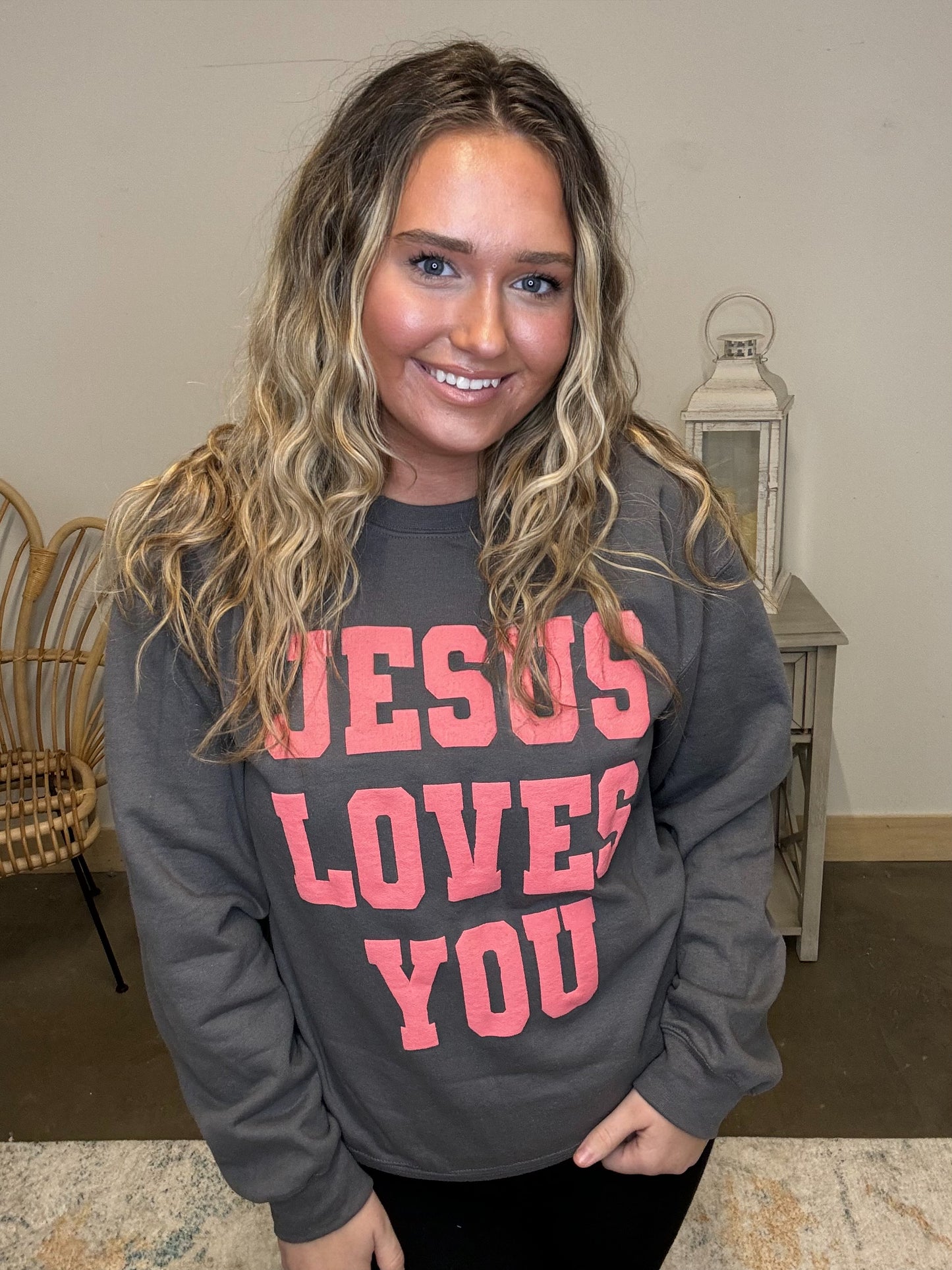 JESUS LOVES YOU Crewneck