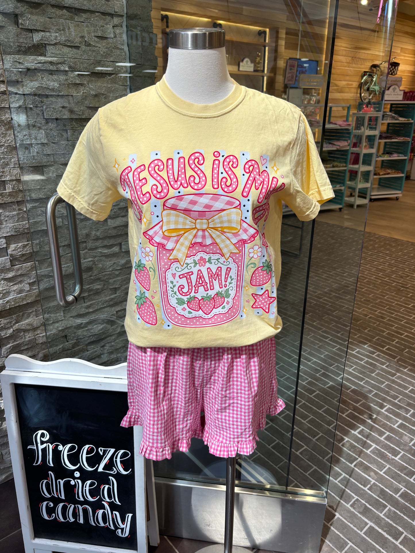 Jesus Is My Jam ~ Butter Yellow Tee or Crewneck Sweatshirt