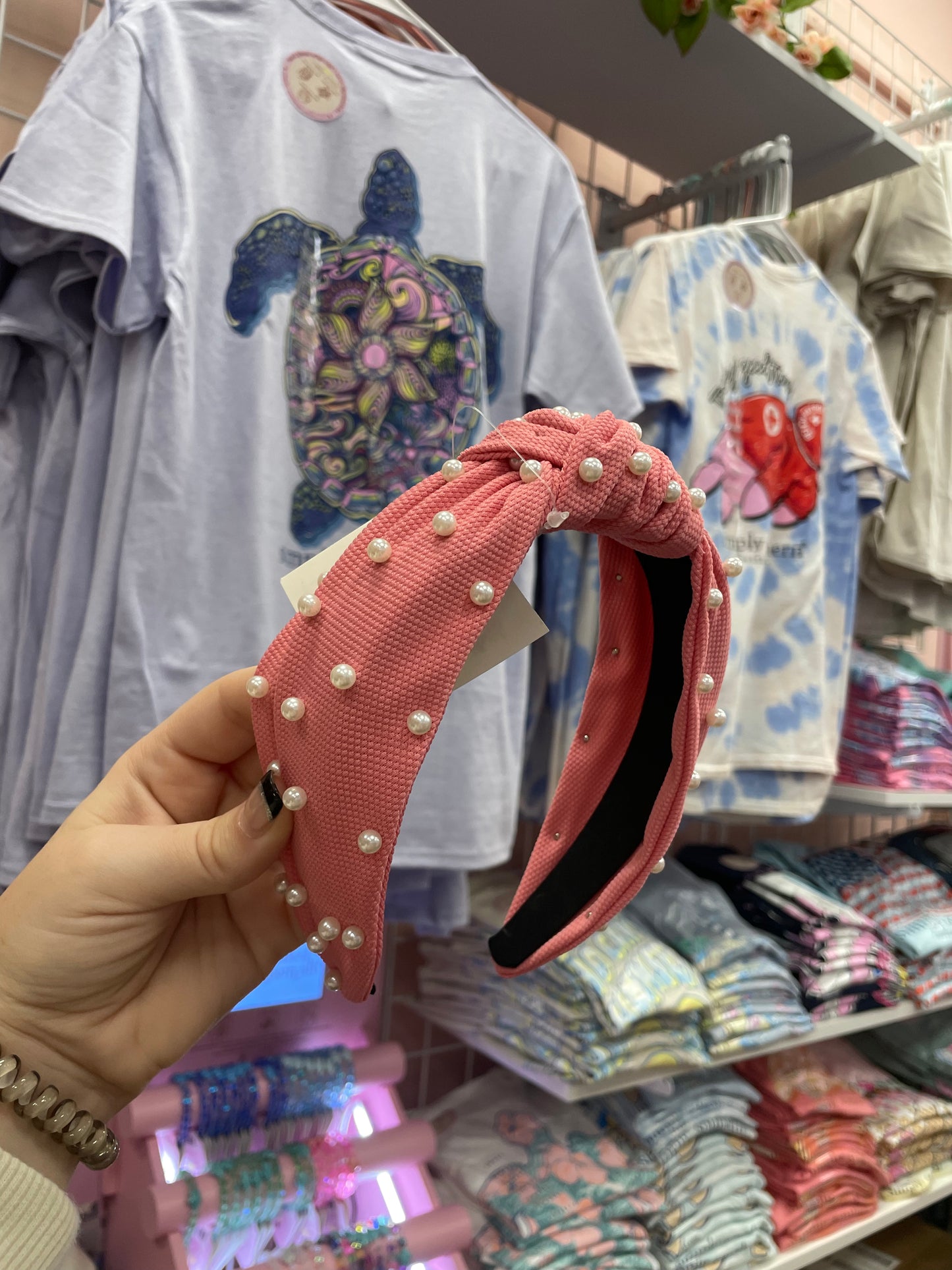 Hallie ~ Pearl Knotted Headbands