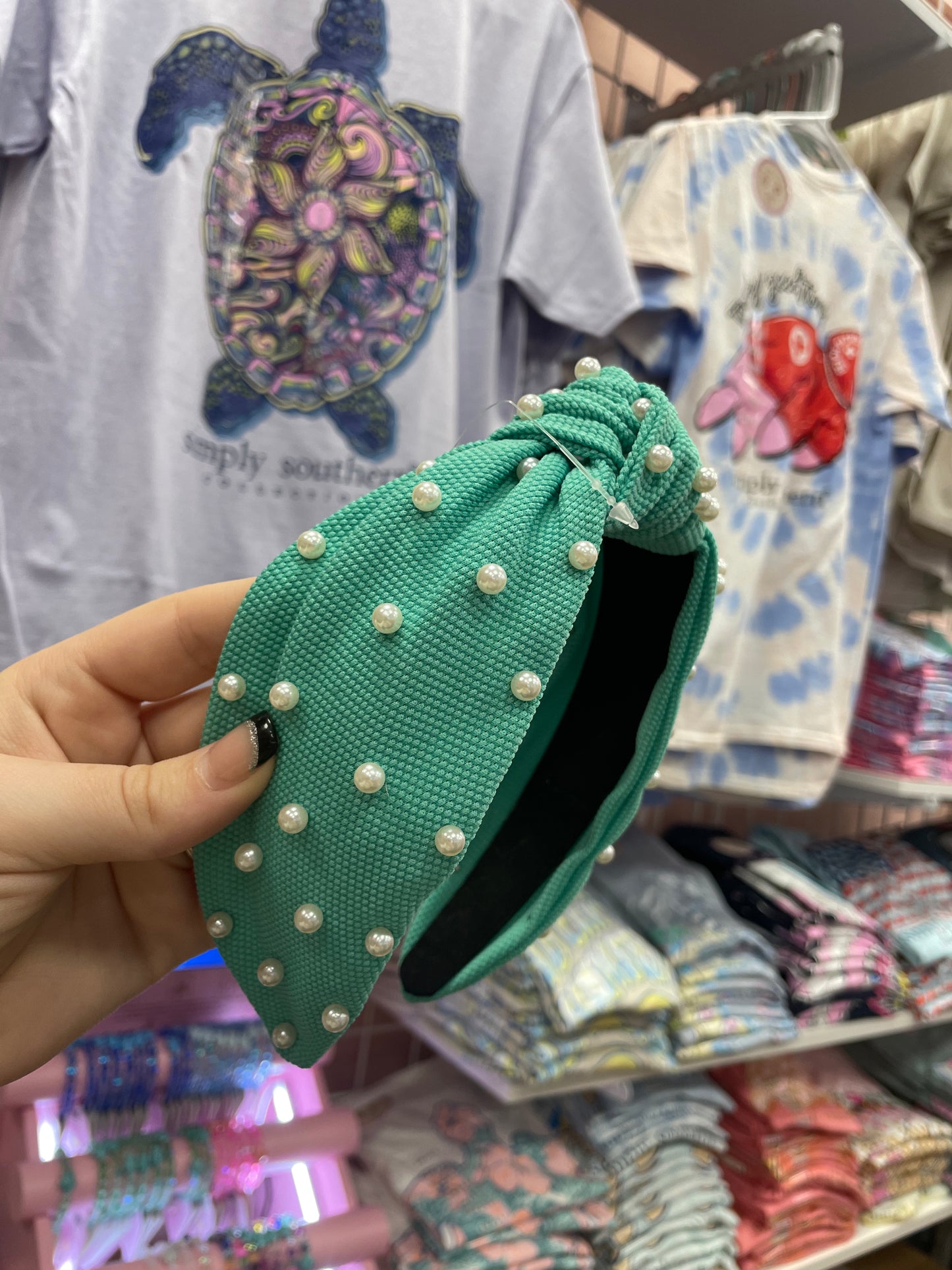 Hallie ~ Pearl Knotted Headbands