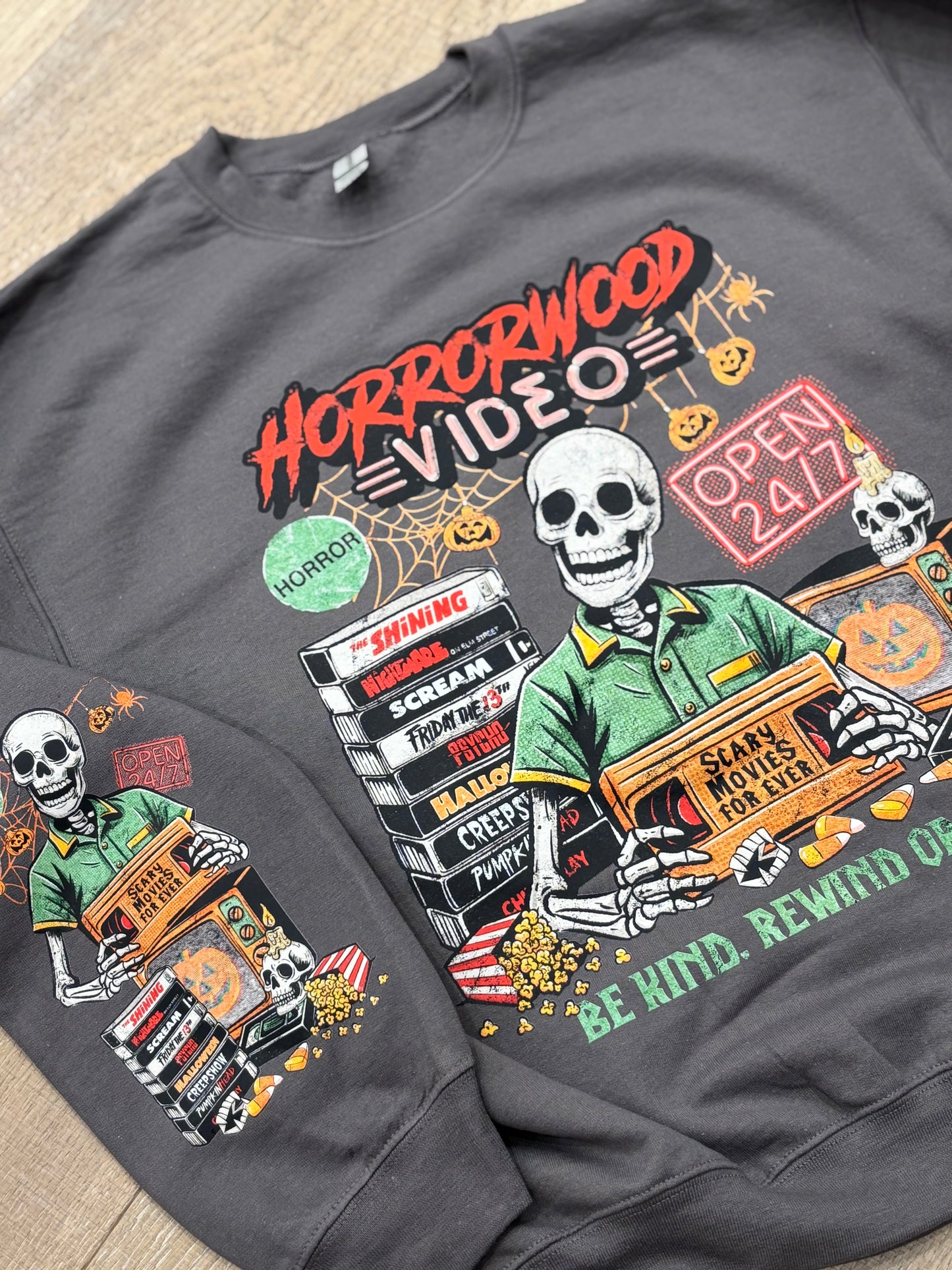 Horrorwood Video ~ Crewneck Sweatshirt