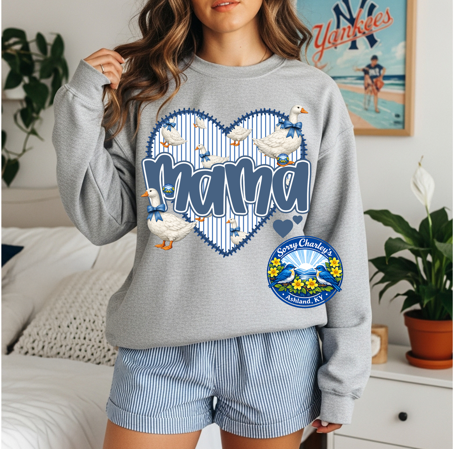 Geese Mama ~ T-Shirt or Crewneck Sweatshirt