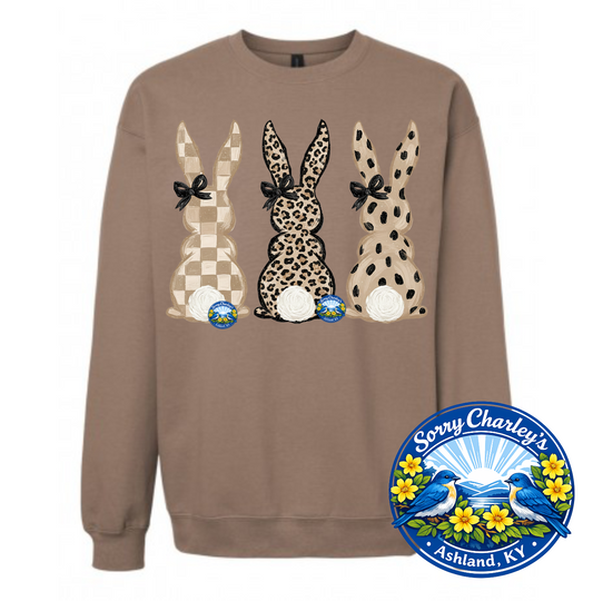 Neutral Bunnies ~ Easter T-shirt or Crewneck Sweatshirt
