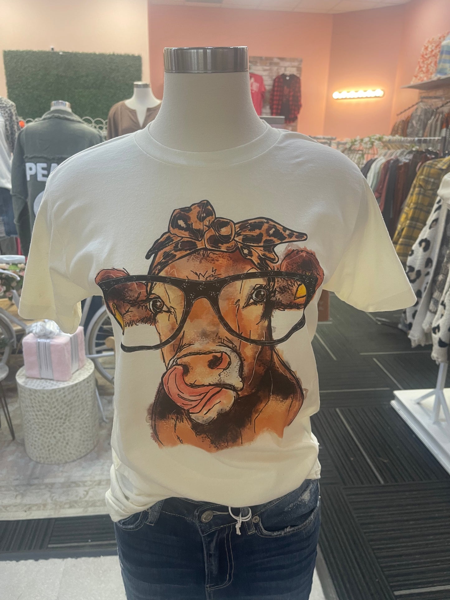Darling ~ Cow in Glasses Tee