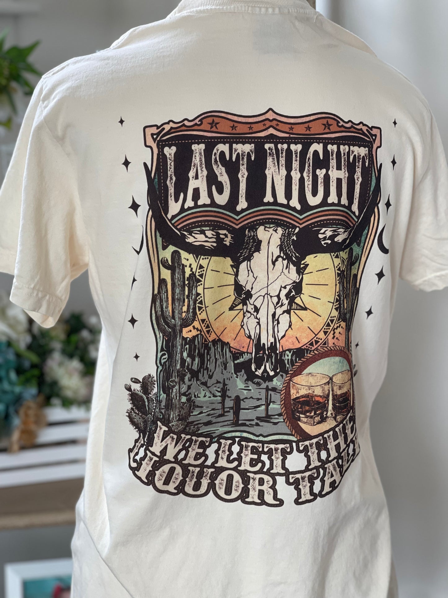 Last Night ~ Western Comfort Colors Tee