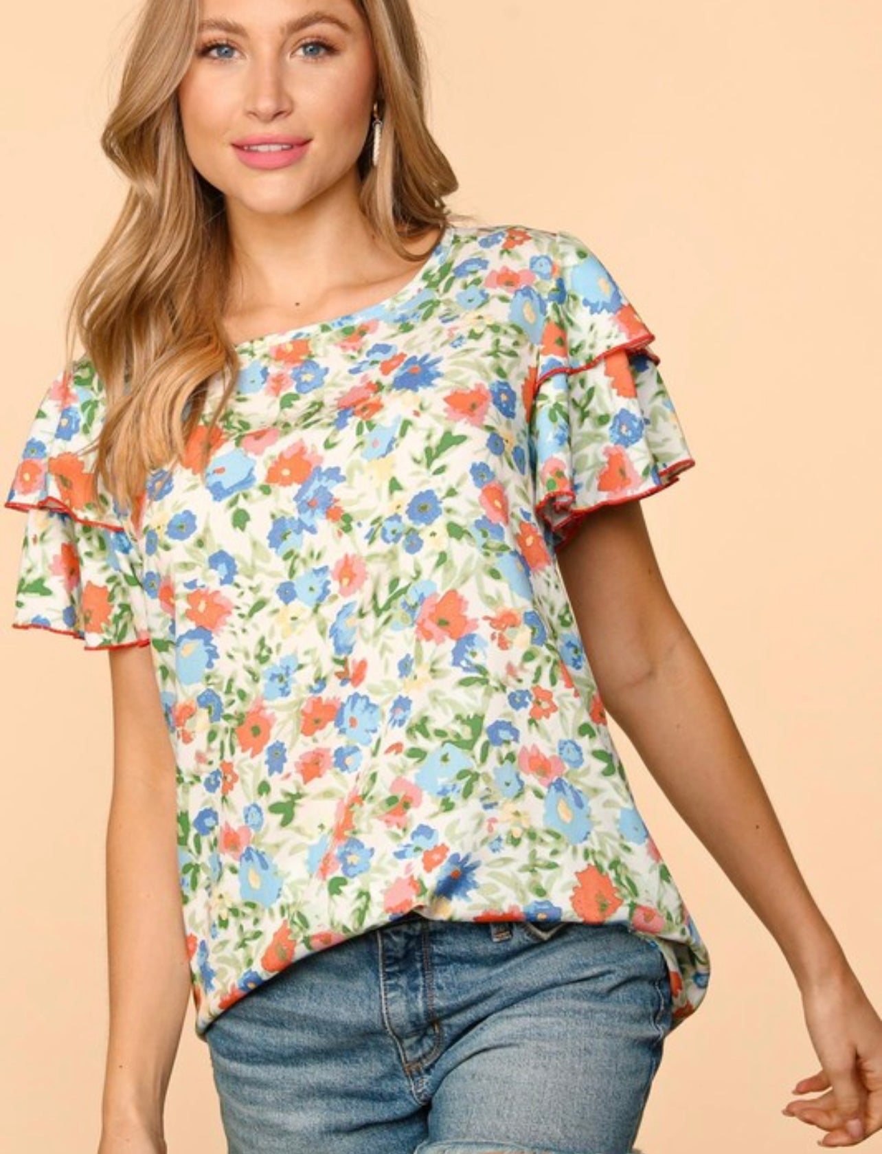 Meet Me At Our Spot ~ Flutter Sleeve Knit Too - Regular and Curvy Sizes