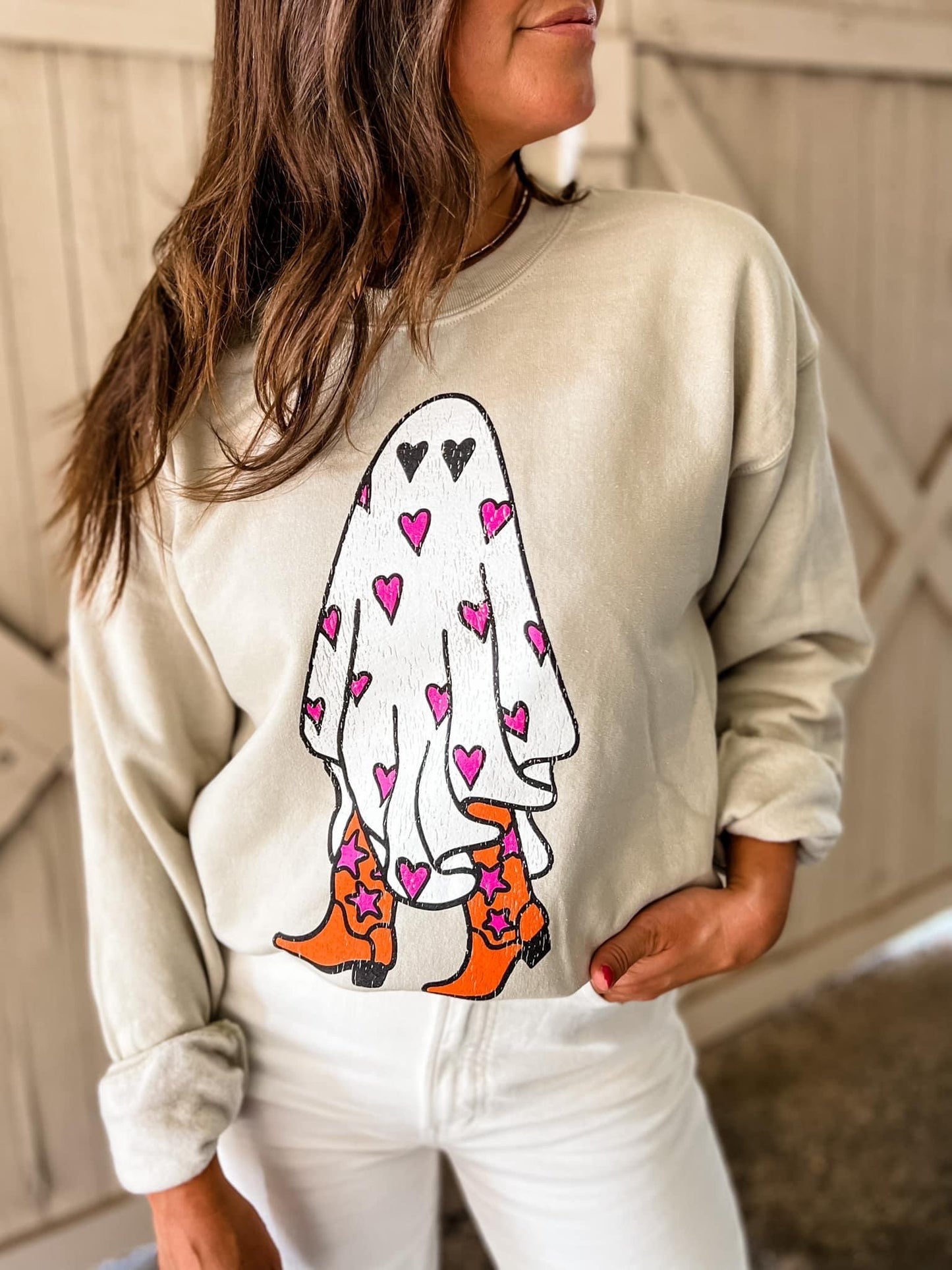 Boo in Boots ~ Halloween Sweatshirt