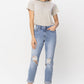 Maddie ~ Light Wash Boyfriend Fit Judy Blue Jeans